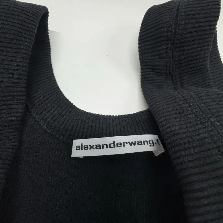 Alexander Wang Alexander Wang Minimalist Black U-Neck Dress - Size S / US 4 / IT 40 - 3 Thumbnail