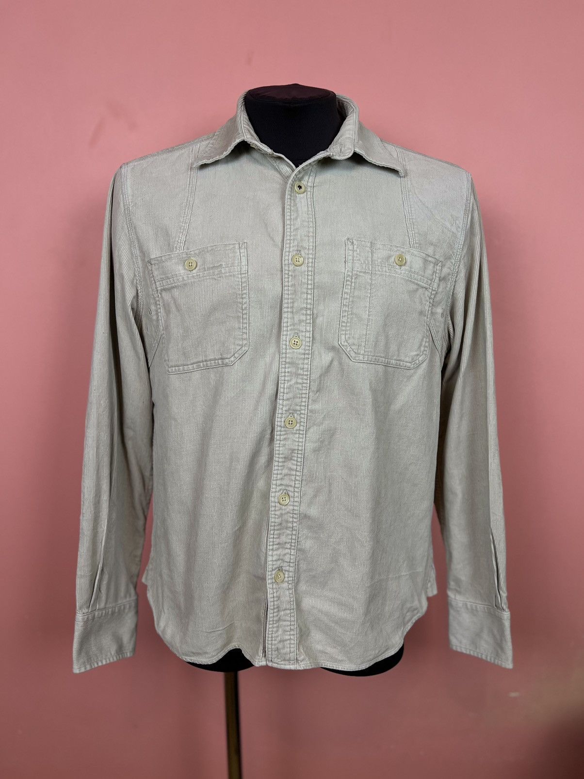 Nigel Cabourn Nigel Cabourn uutility shirt velvet shirt button ups rare Size US M / EU 48-50 / 2 - 1 Thumbnail