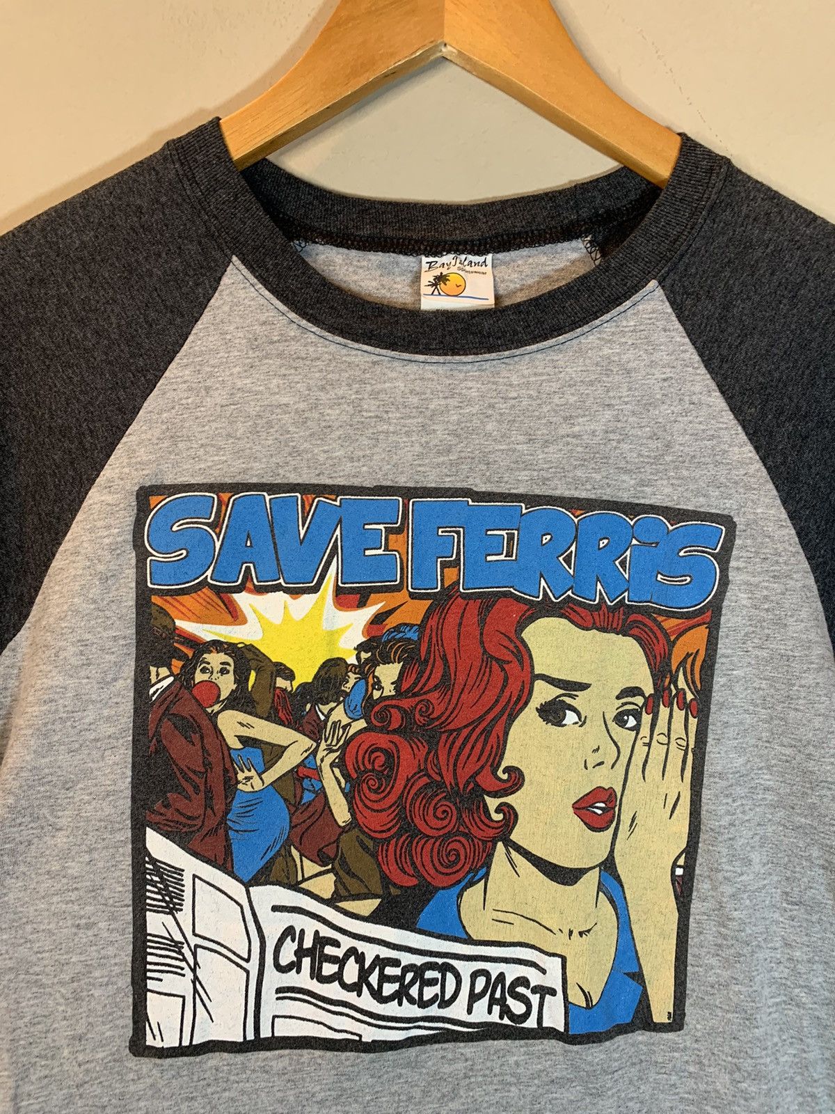 Band Tees RARE* Save Ferris Checkered Past Album Ska Punk Raglan Shirt Size US S / EU 44-46 / 1 - 2 Thumbnail