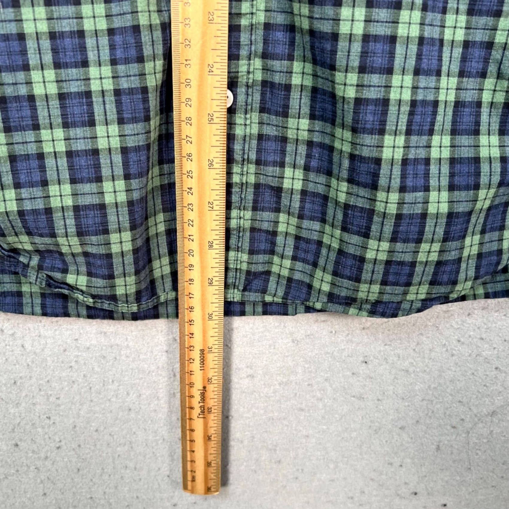 J.Crew J. Crew Shirt Button-Down Slim Fit Plaid Green Blue Cotton Mens Large L Size US L / EU 52-54 / 3 - 6 Thumbnail