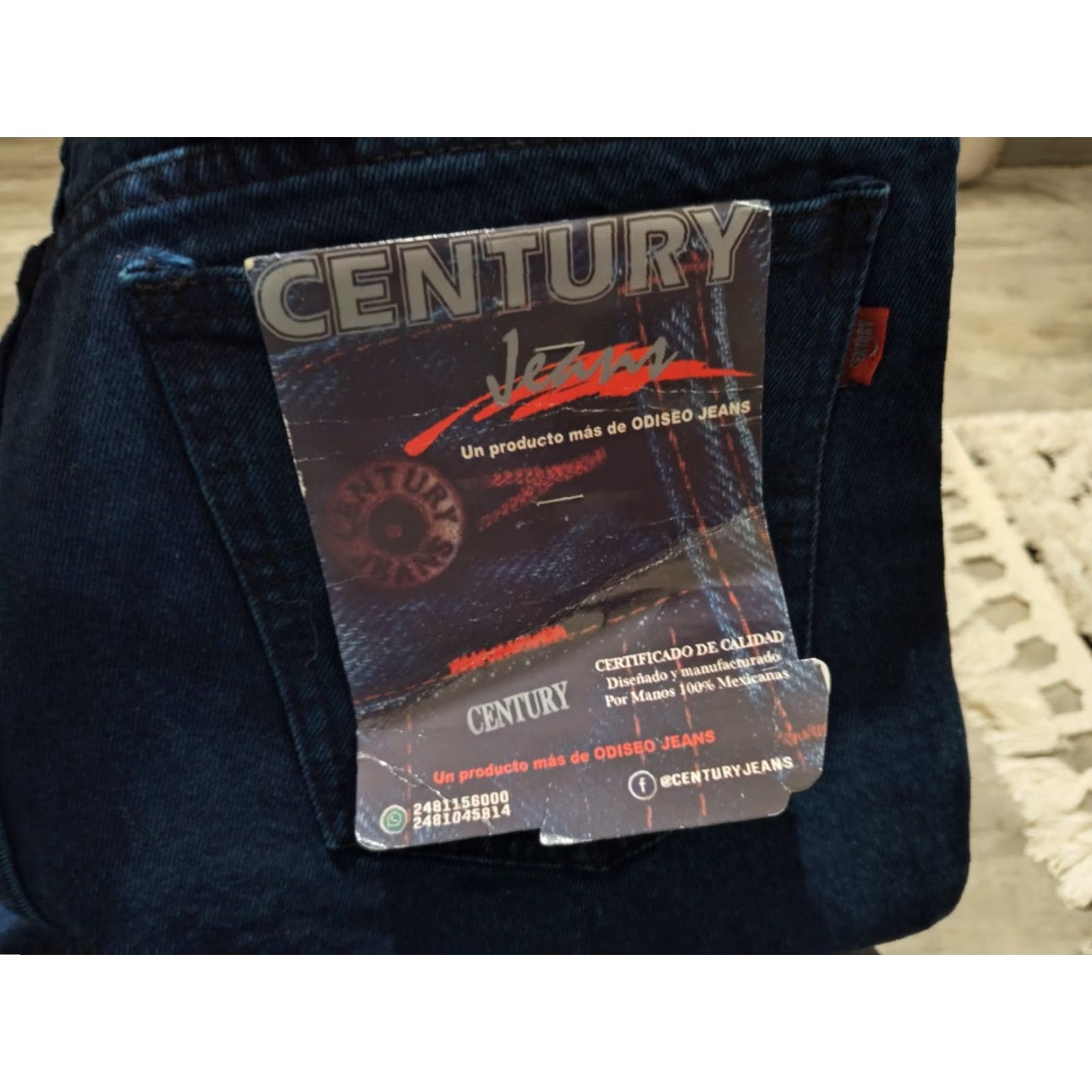 Denime VINTAGE Century Jeanswear Men's Denim Jeans 34x30 Straight Blue 90s Cowboy Casual Size US 34 / EU 50 - 5 Thumbnail