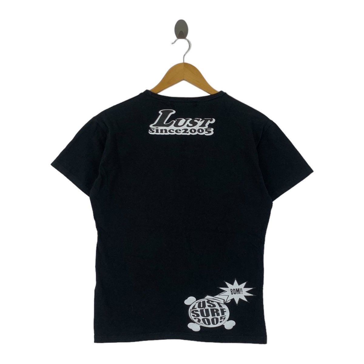 Vintage LUST SURF SKATEBOARD Quality Clothing Tee Shirt Top Size M / US 6-8 / IT 42-44 - 4 Thumbnail