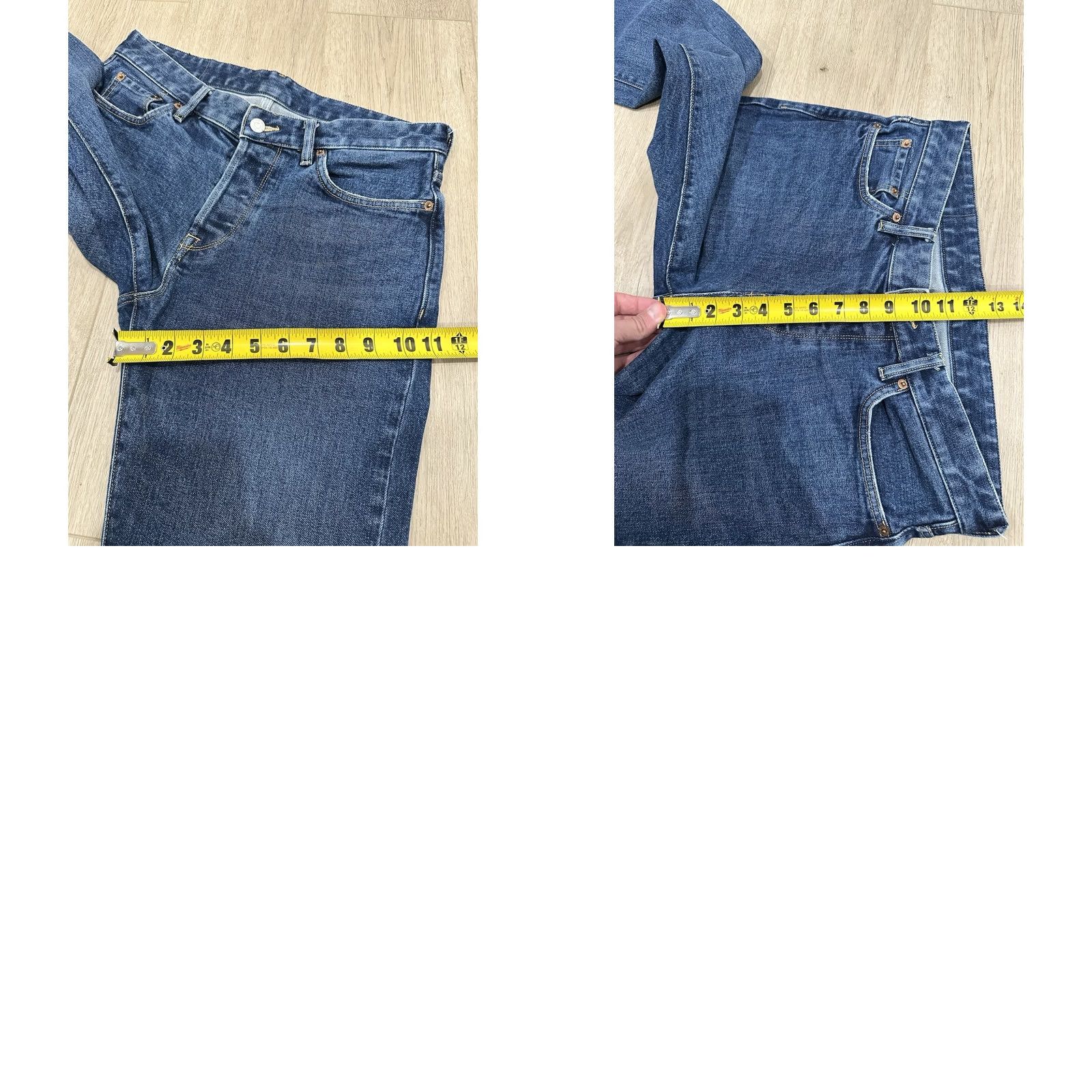 Buck Mason Buck Mason Men's Maverick Slim Denim Jeans 33x32 14oz Made in USA Blue Cotton Denim 5-Pocket Slim Button Rise Mid Adult Mens Regular Size 33x32 Size US 33 - 10 Thumbnail