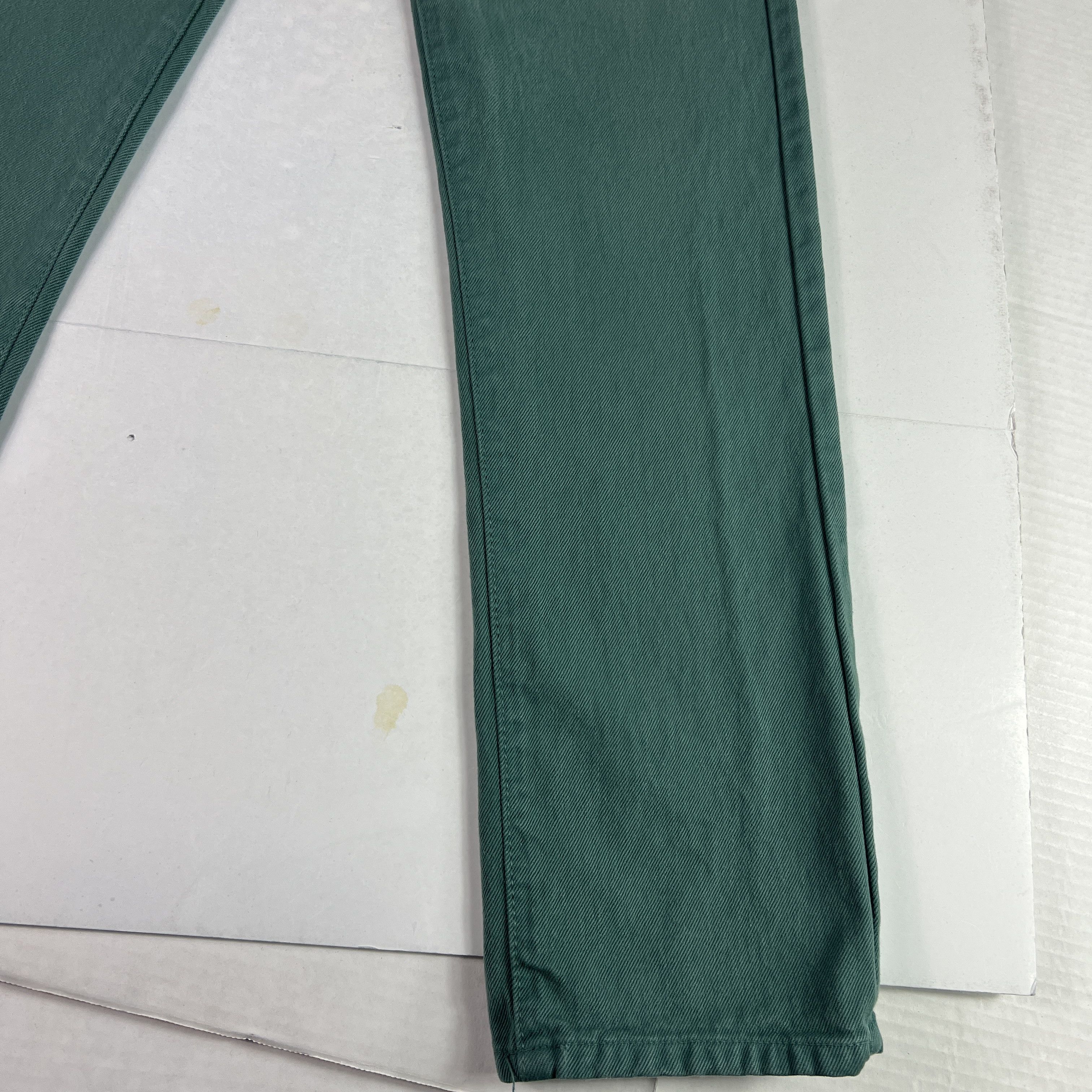 Calvin Klein VTG Calvin Klein Jean's Straight Green Faded Denim USA Made Size 26" / US 2 / IT 38 - 5 Thumbnail
