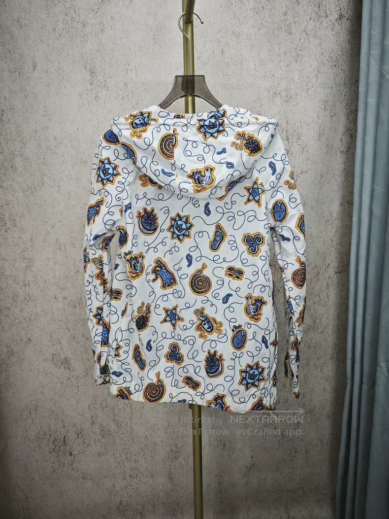 Loewe Loewe White base with blue and yellow printed pattern hood Size XS / US 0-2 / IT 36-38 - 5 Thumbnail