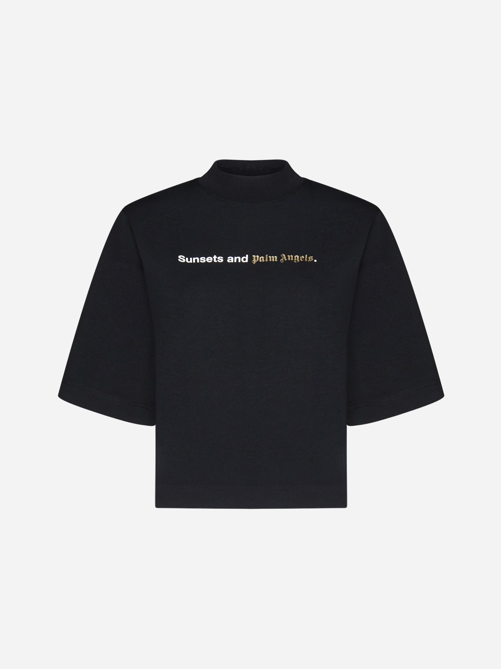 Palm Angels o1mle0425 Sunsets T-Shirt in Black Size XS / US 0-2 / IT 36-38 - 1 Thumbnail