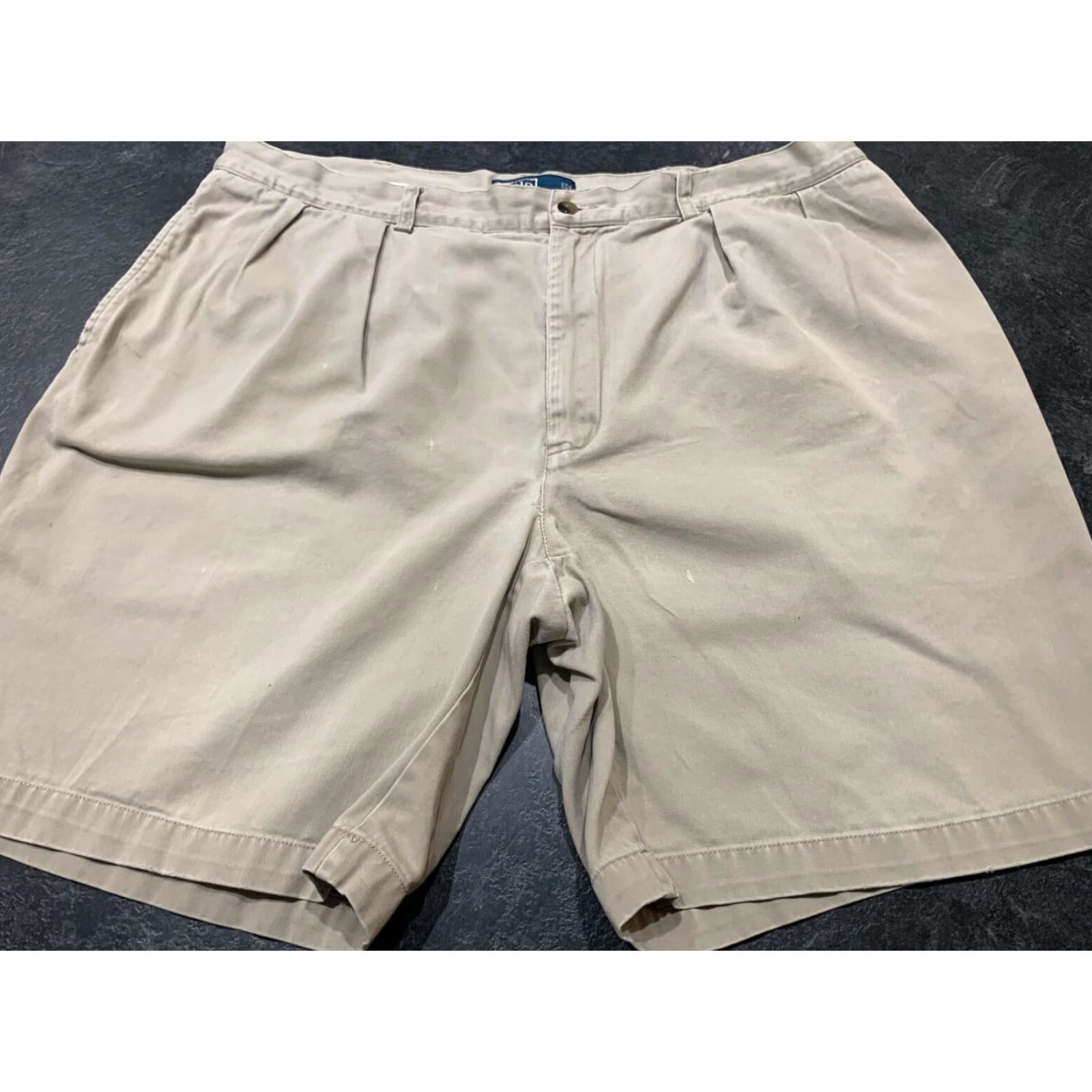 Polo Ralph Lauren VINTAGE Polo Ralph Lauren Tyler Chino Shorts Size 40 Pleated Khaki Tan Classic 90s Mens Size US L / EU 52-54 / 3 - 2 Thumbnail