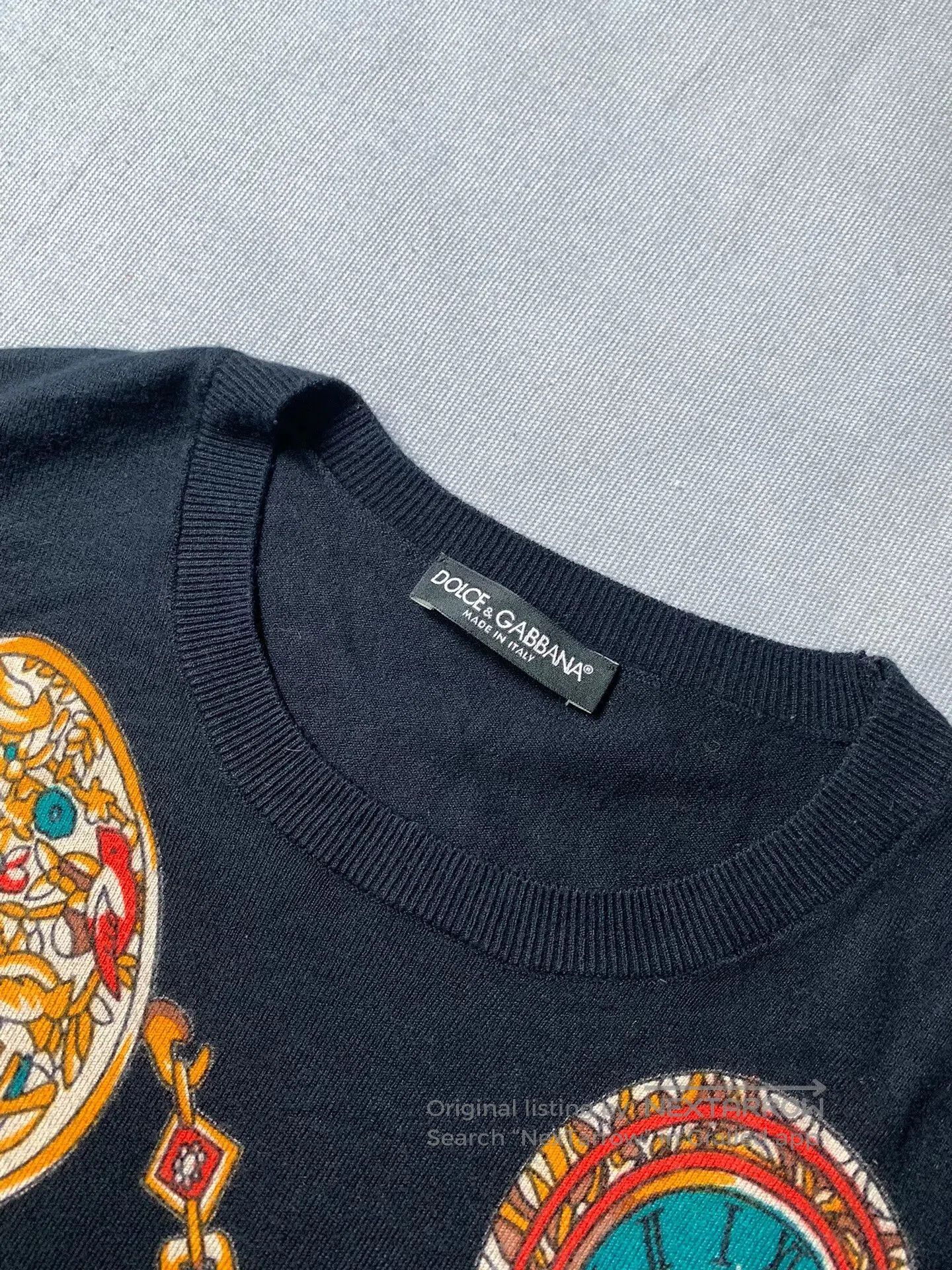 Dolce & Gabbana Dolce & Gabbana Pocket Watch Print Sweater. Size US S / EU 44-46 / 1 - 1 Thumbnail