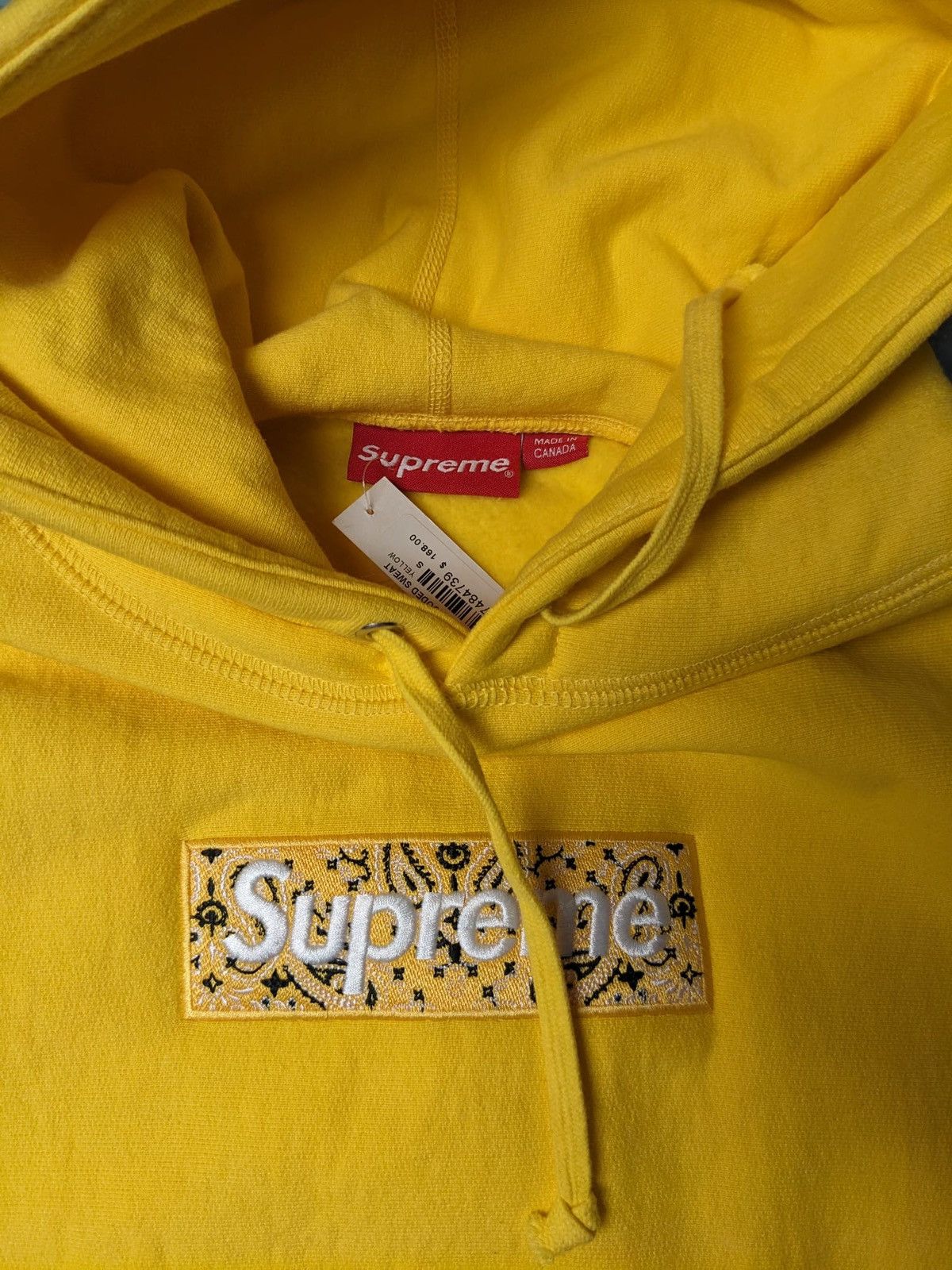 Supreme FW19 SUPREME BANDANA BOX LOGO HOODED SWEATSHIRT HOODIE Size US S / EU 44-46 / 1 - 4 Thumbnail