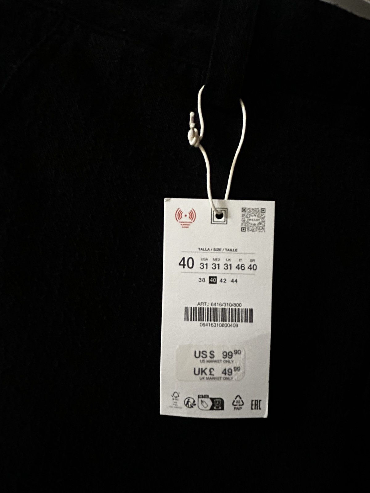 Zara Textured Straight Fit Pants Size US 31 - 6 Thumbnail