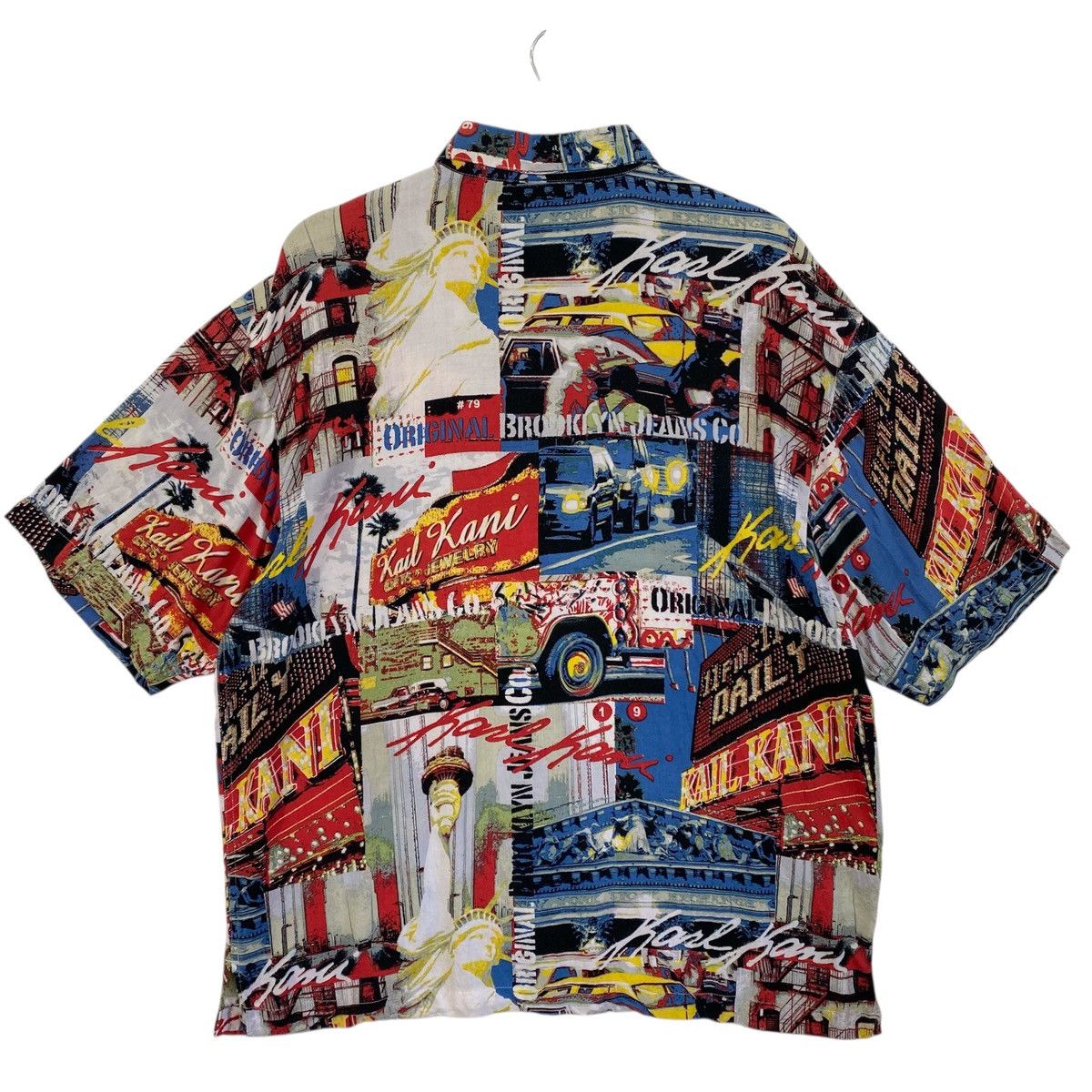 Karl Kani 💥VINTAGE KARL KANI Rayon button down fullprint rare shirt Size L / US 10 / IT 46 - 2 Thumbnail