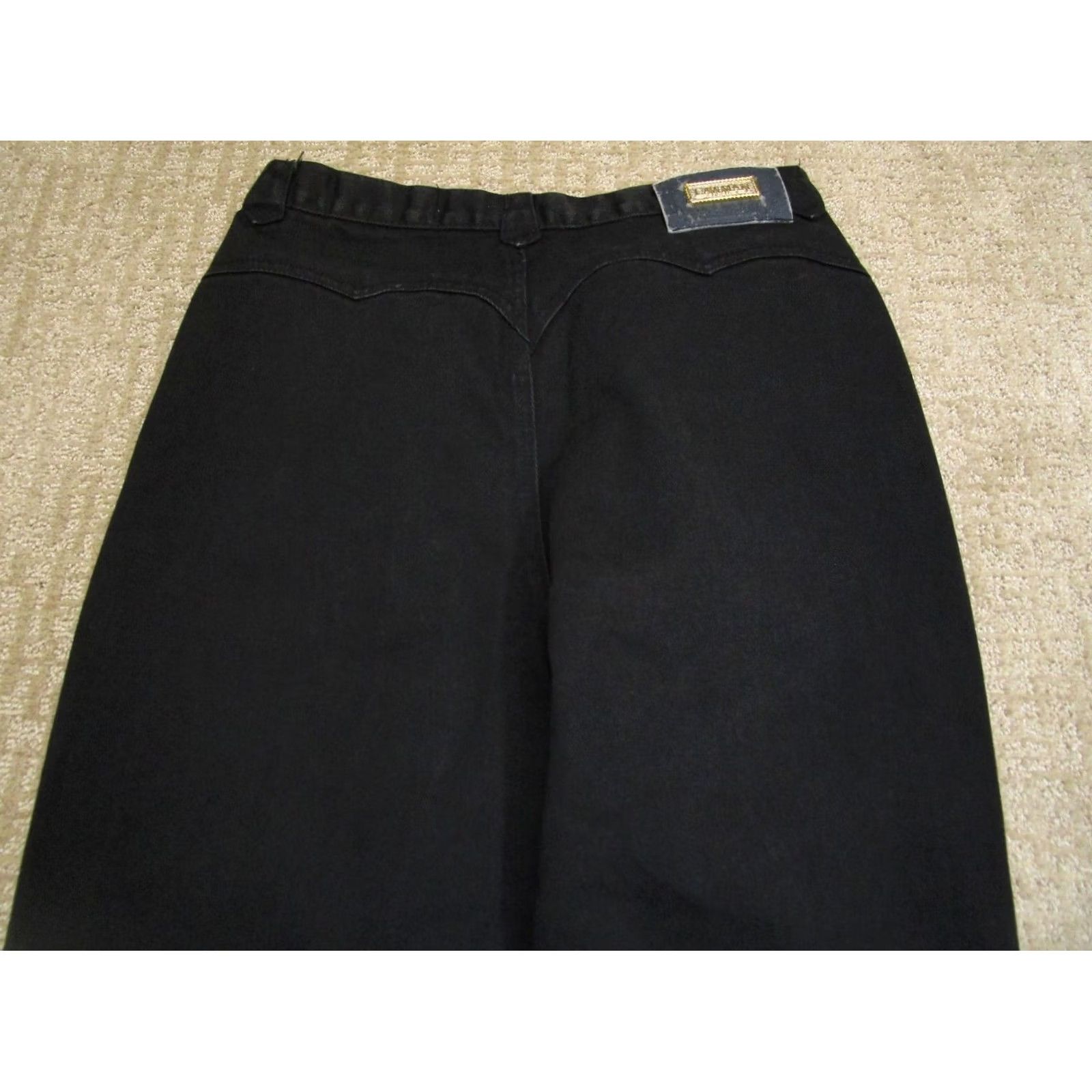 Vintage VINTAGE Lawman Jeans Women 30 Black High Rise Bareback Western Pants Riding Jeans 90s Cowboy Retro 36in Inseam Regular Fit Mens Women Girls Size 36" / US 14 / IT 50 - 4 Thumbnail