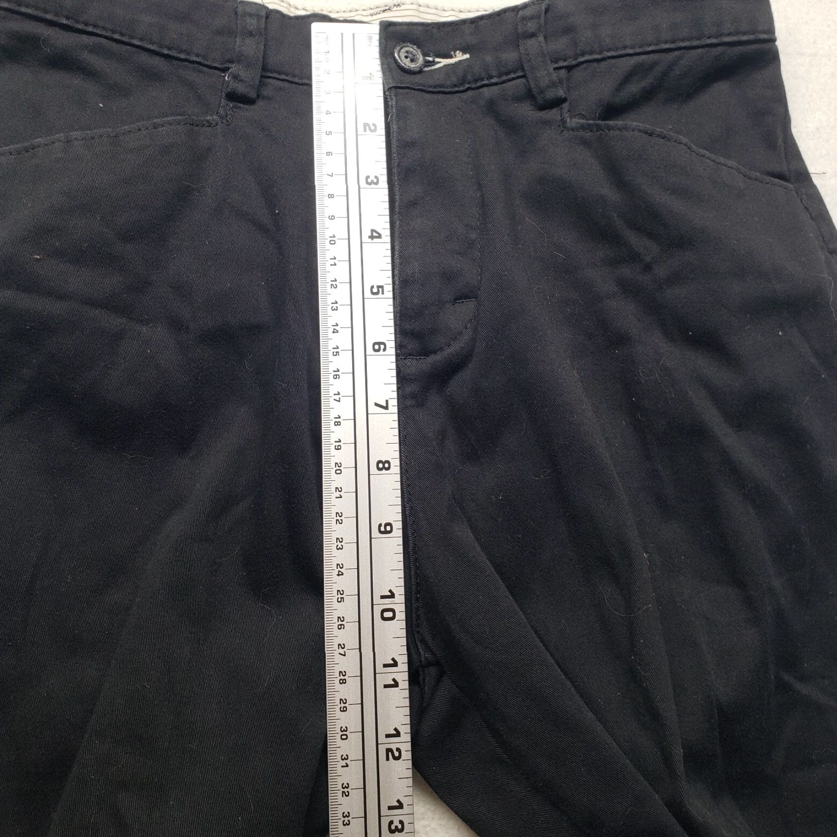 Lee LEE Pants Waist 8 Straight Leg Relaxed Fit Women Gray Dark Cotton Blend Pockets Belt Loops At The Waist 8 Medium Womens Pants Size 30" / US 8 / IT 44 - 5 Thumbnail