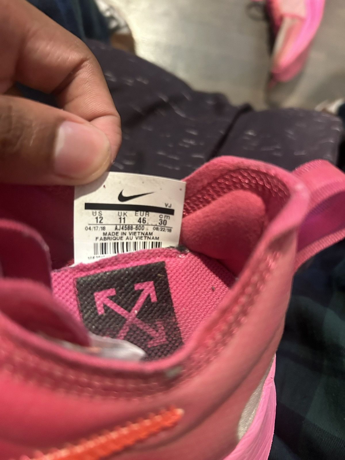 Nike × Off-White Nike Zoom Fly Off-White Pink Size US 12 / EU 45 - 6 Thumbnail