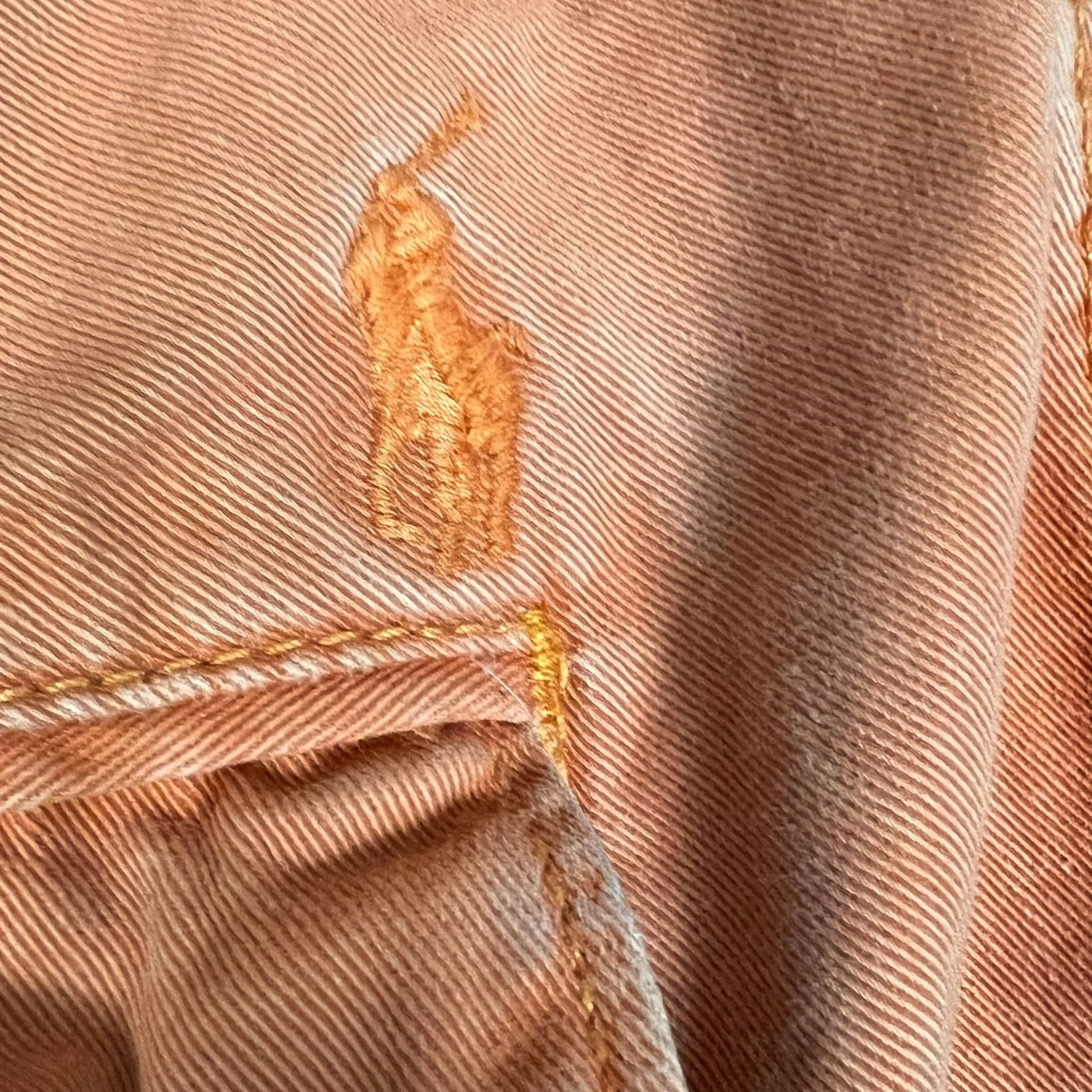 Polo Ralph Lauren Y2K Polo Men's Distressed Orange Shorts - Size 36 / 9" Size US 36 / EU 52 - 4 Thumbnail