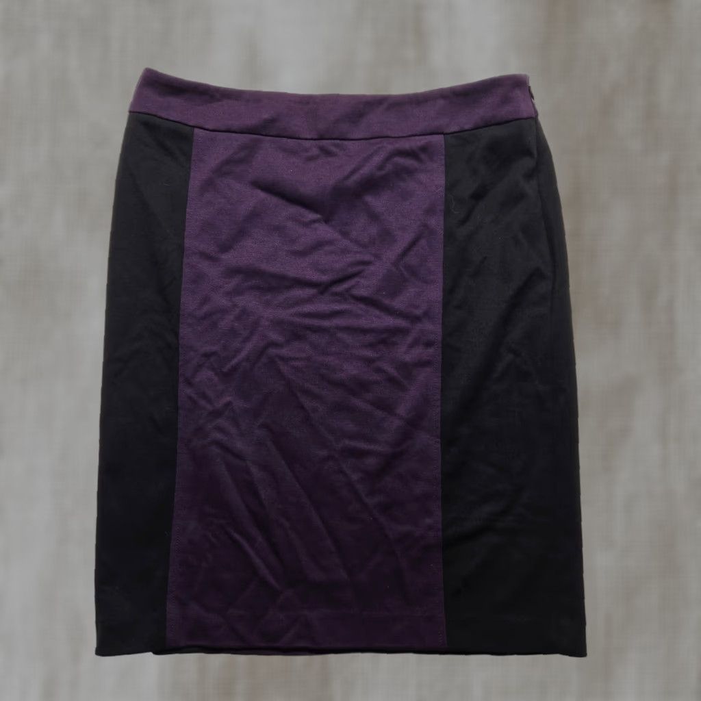 Vintage VINTAGE New Directions Women's Skirt Adult Size 12 Knee Length Purple Fashion Size 34" / US 12 / IT 48 - 1 Thumbnail