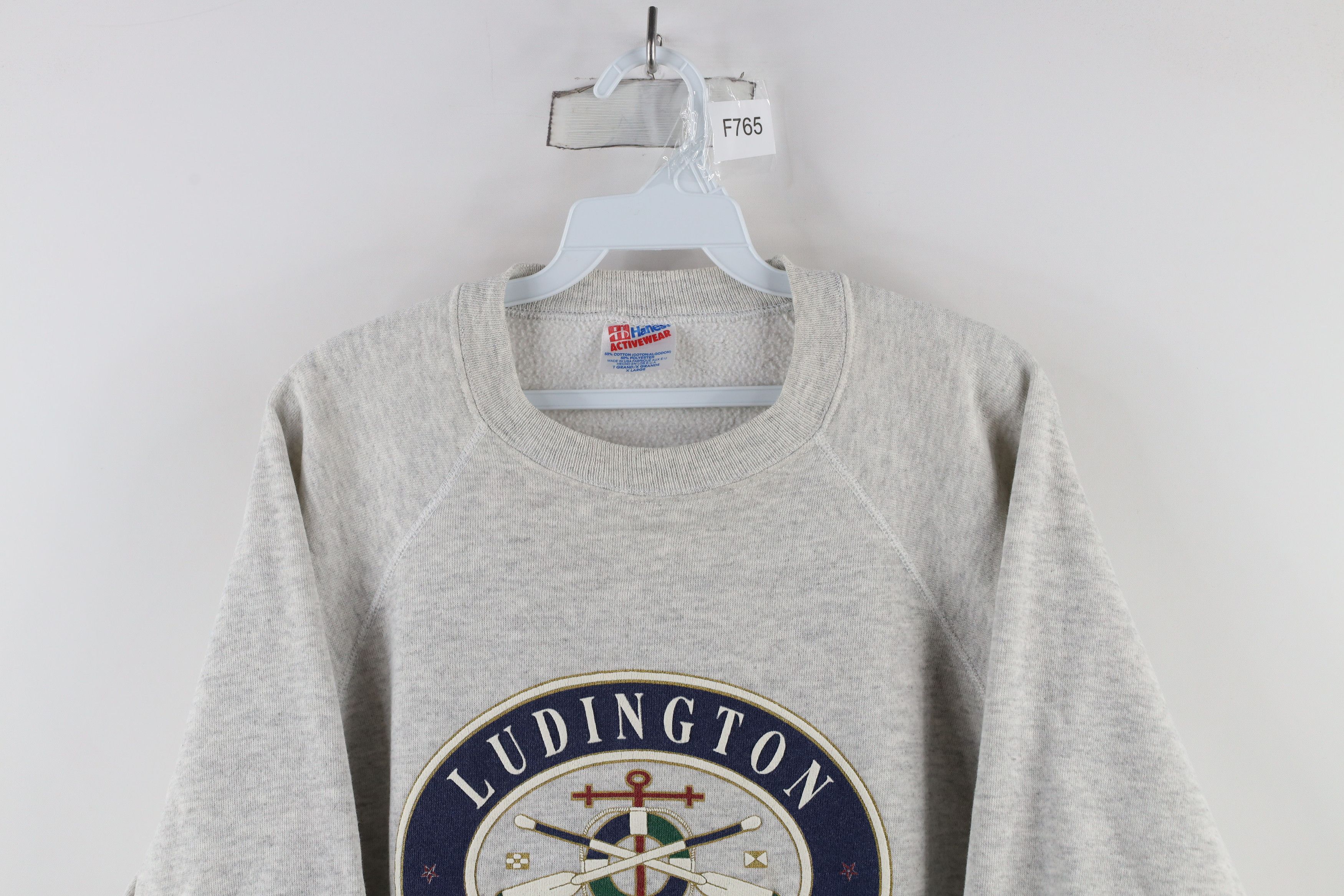 Vintage Vintage 90s Streetwear Ludington Michigan Sweatshirt USA Size US XL / EU 56 / 4 - 2 Thumbnail