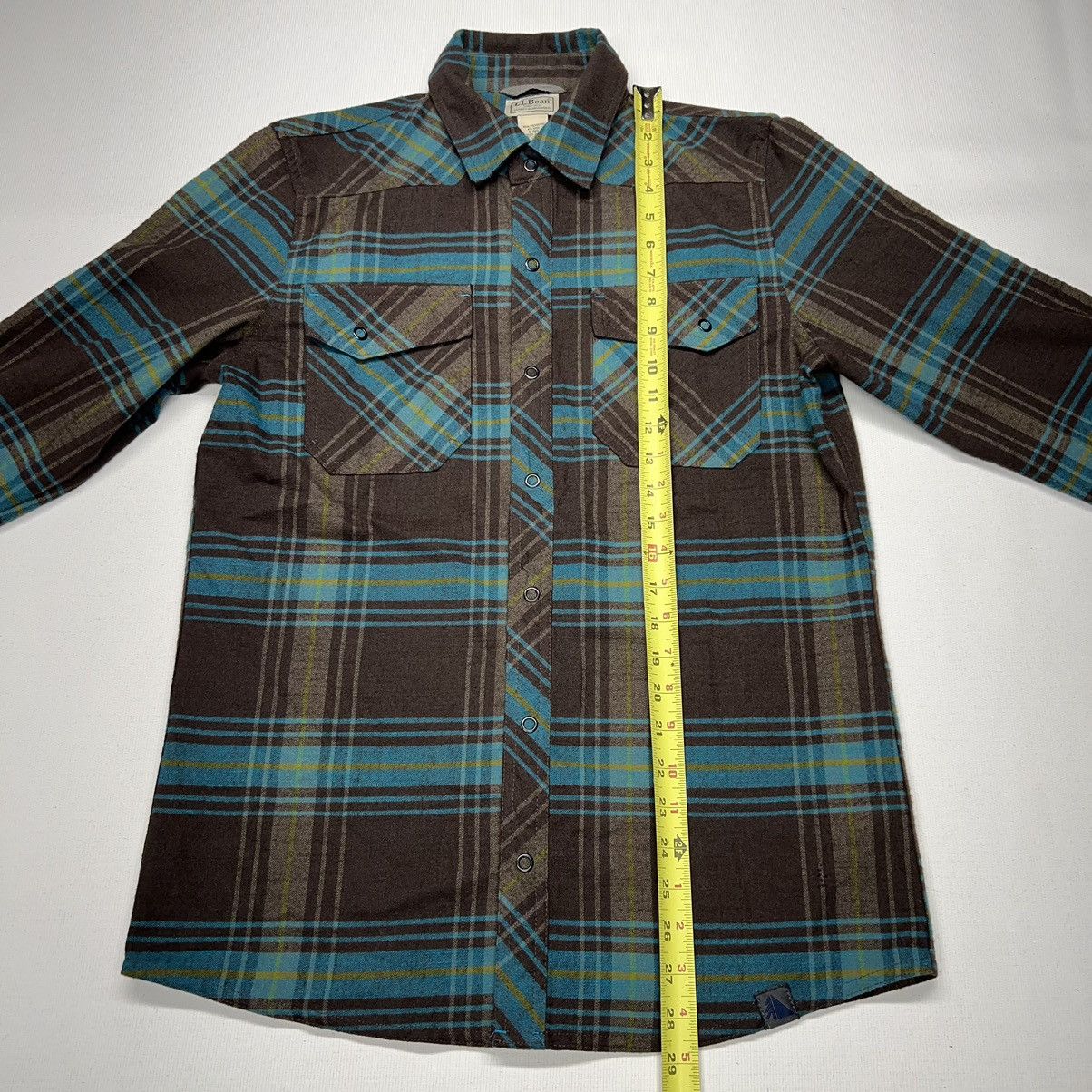 L.L. Bean L.L. Bean Flannel Shirt Plaid Brown Button Up Long Sleeve Size US S / EU 44-46 / 1 - 15 Thumbnail