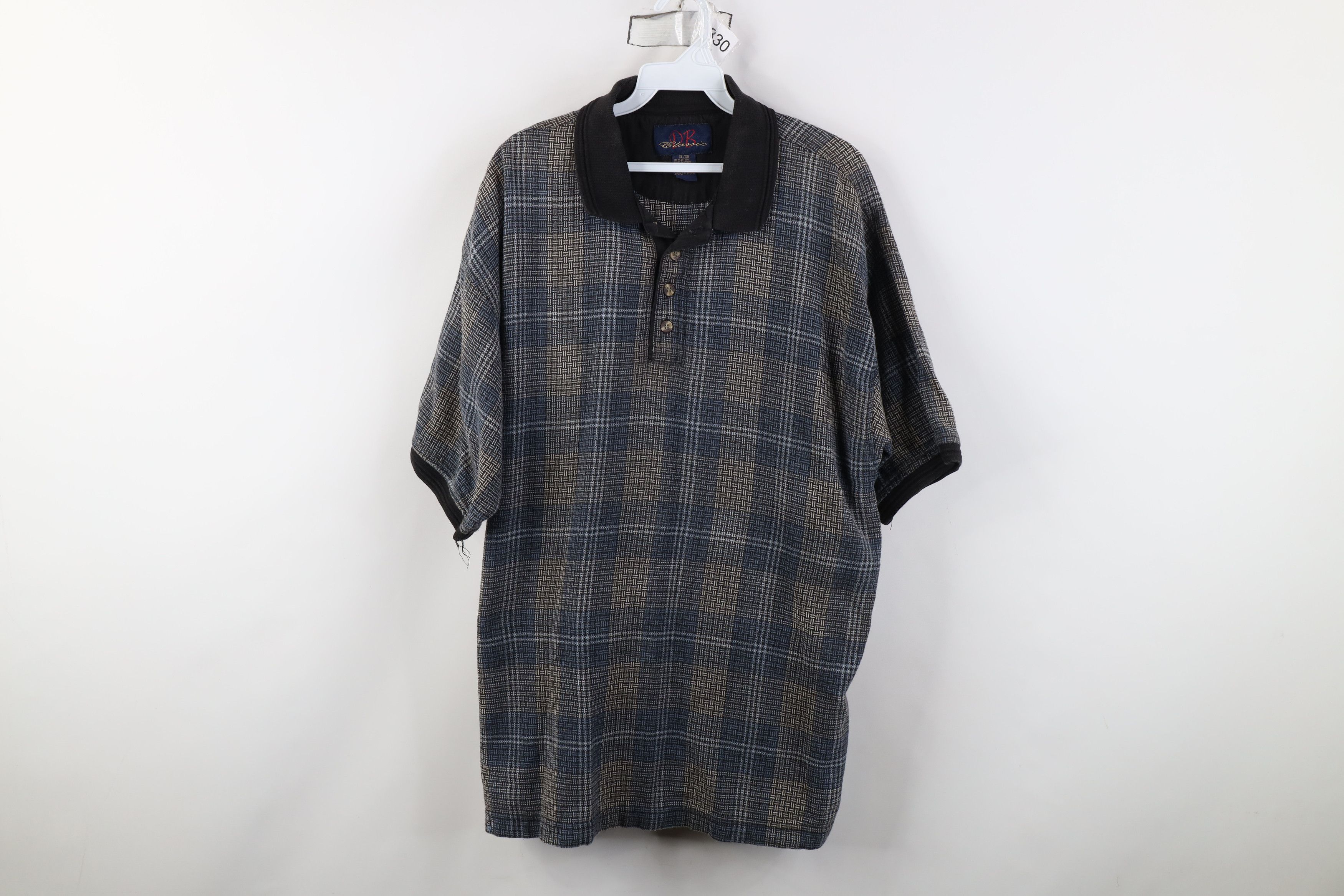 Vintage Vintage 90s Streetwear Cotton Knit Short Sleeve Golf Polo Size US XL / EU 56 / 4 - 1 Thumbnail