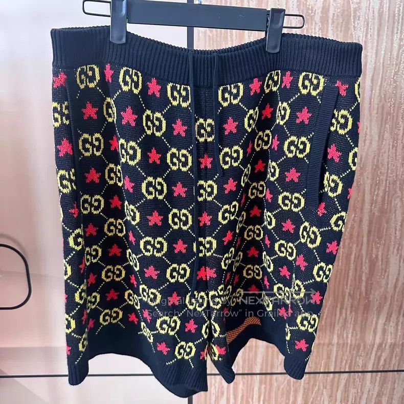 Gucci Gucci Full-print double G knitted shorts Size US 31 - 1 Thumbnail