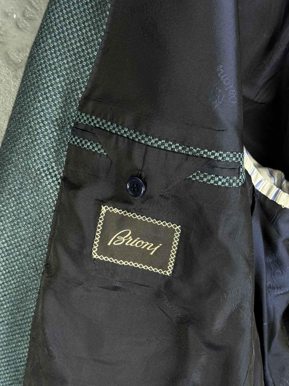 Brioni BRIONI Brunico Silk & Wool Micro-Structure Blazer Jacket Size 54R - 17 Thumbnail