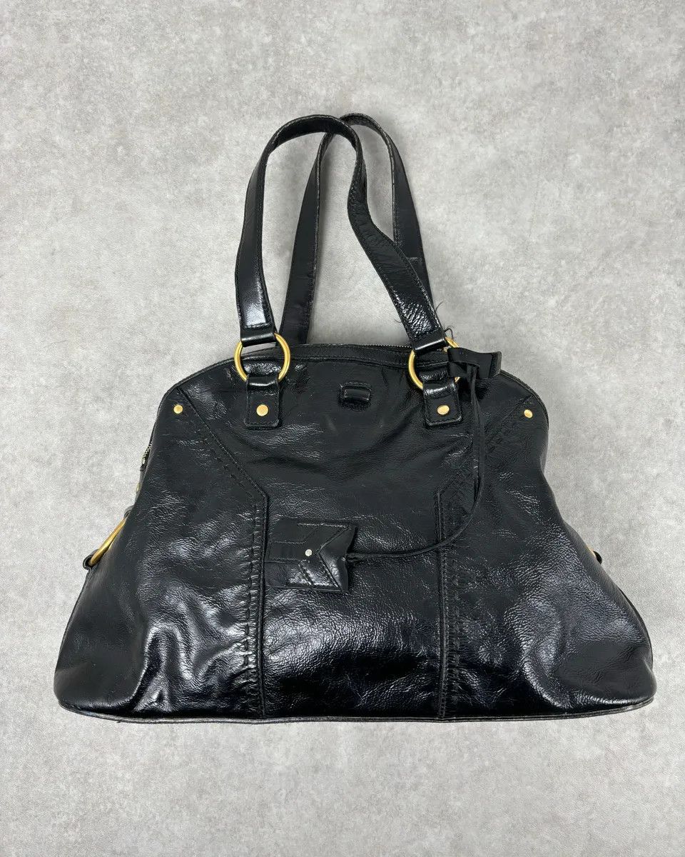 Saint Laurent Paris AW2008 Saint Laurent Black Leather Muse Handle Bag Size ONE SIZE - 1 Thumbnail