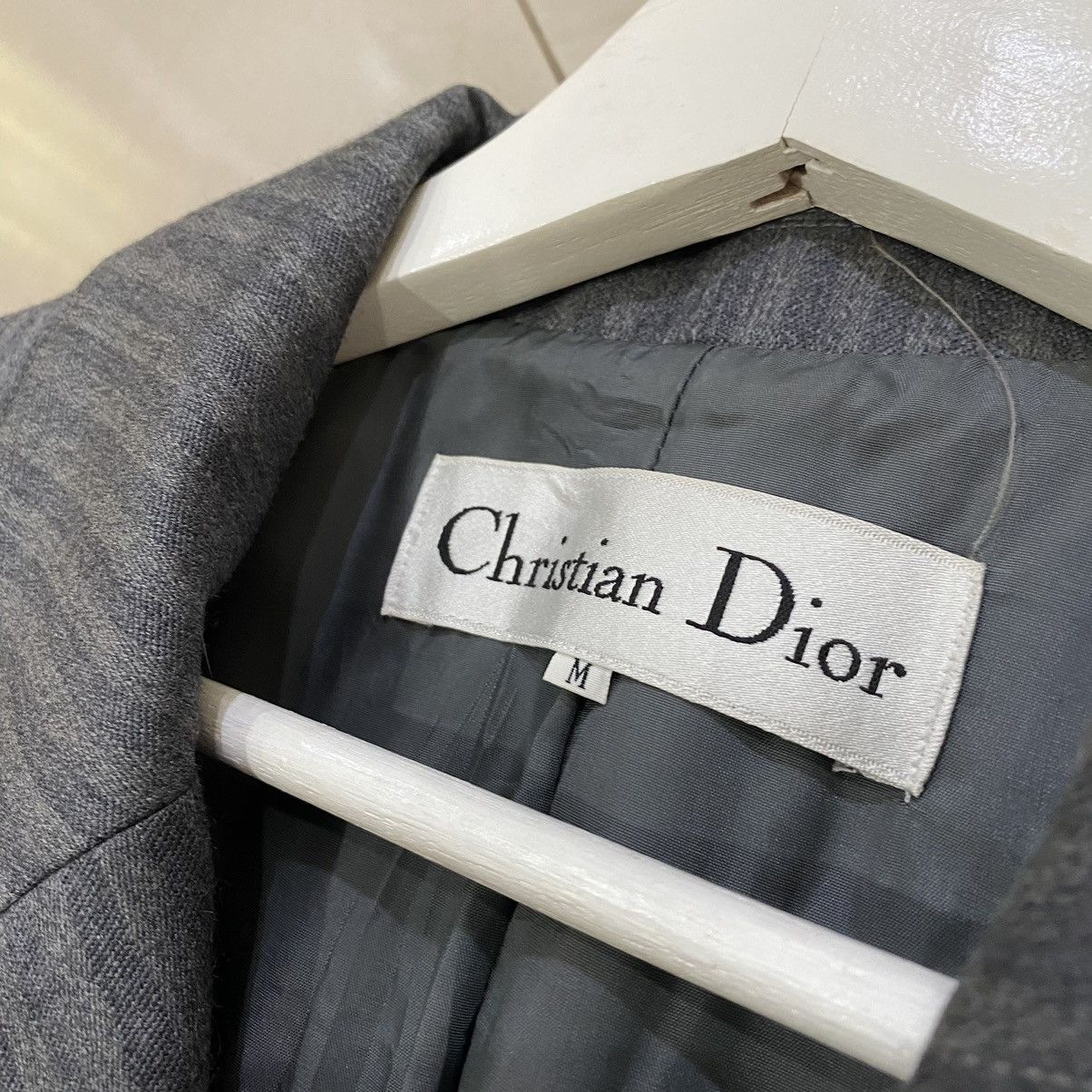 Christian Dior Monsieur 🌟VTG CHRISTIAN DIOR SINGLE BUTTON STRIPES WOOL COATS Size XS / US 0-2 / IT 36-38 - 7 Thumbnail