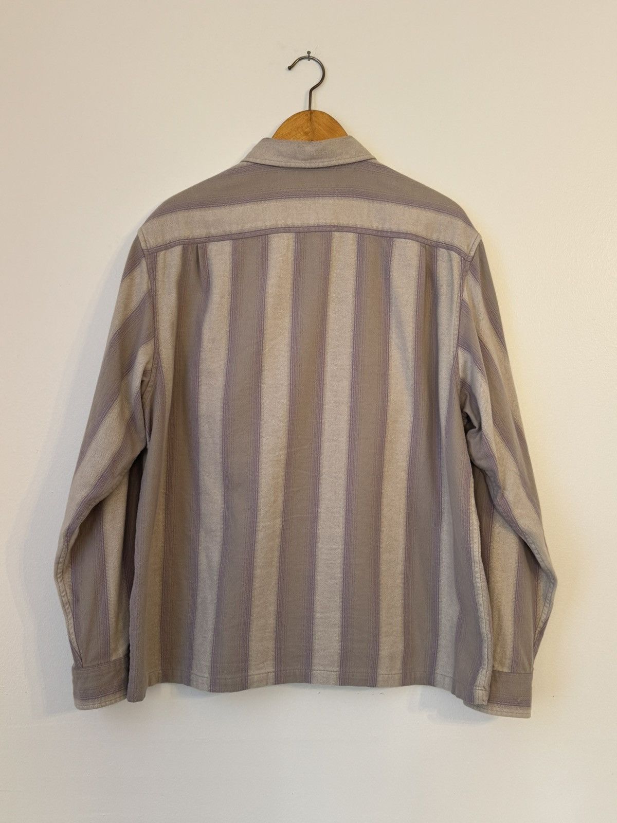 Supreme Supreme Stripe Flannel Zip Up Shirt - Grey / Large Size US L / EU 52-54 / 3 - 7 Thumbnail