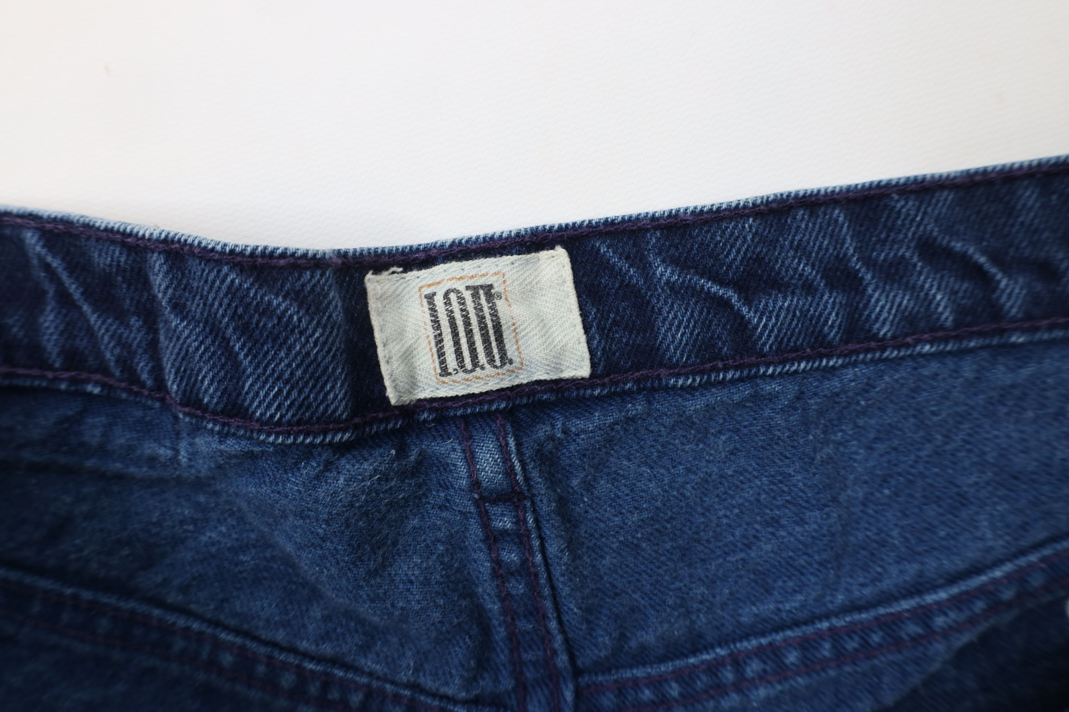 Vintage Vintage 90s IOU Skateboarding Tapered Leg Denim Jeans Blue Size US 38 / EU 54 - 7 Thumbnail