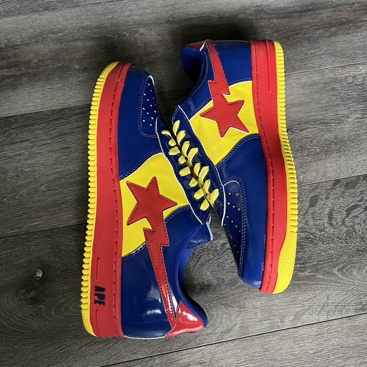 Bape × DC Comics RARE OG 2007 A BATHING APE BAPE DC COMICS SUPERMAN BAPESTAS Size US 12 / EU 45 - 4 Thumbnail