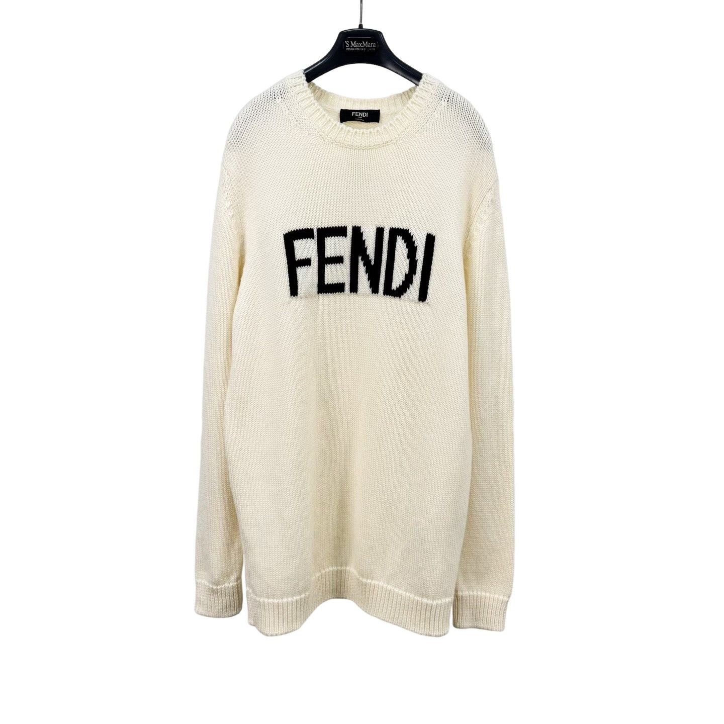 Fendi Fendi Embroidered Logo Wool Sweater Size XL Size US XL / EU 56 / 4 - 1 Thumbnail