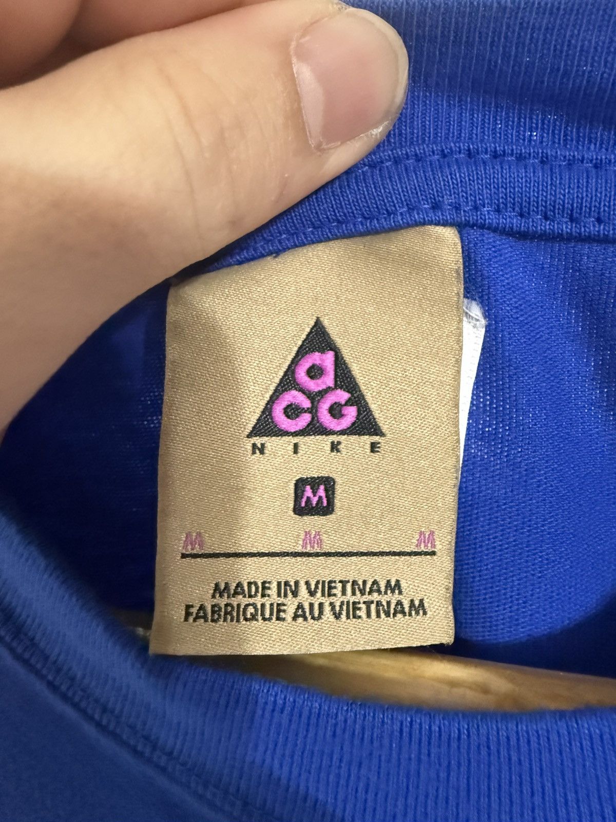 Nike ACG Nike ACG Logo T-shirt - Blue Size US M / EU 48-50 / 2 - 3 Thumbnail