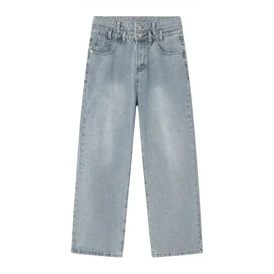 Japanese Brand Retro loose high street straight leg jeans Size US 32 / EU 48 - 6 Thumbnail