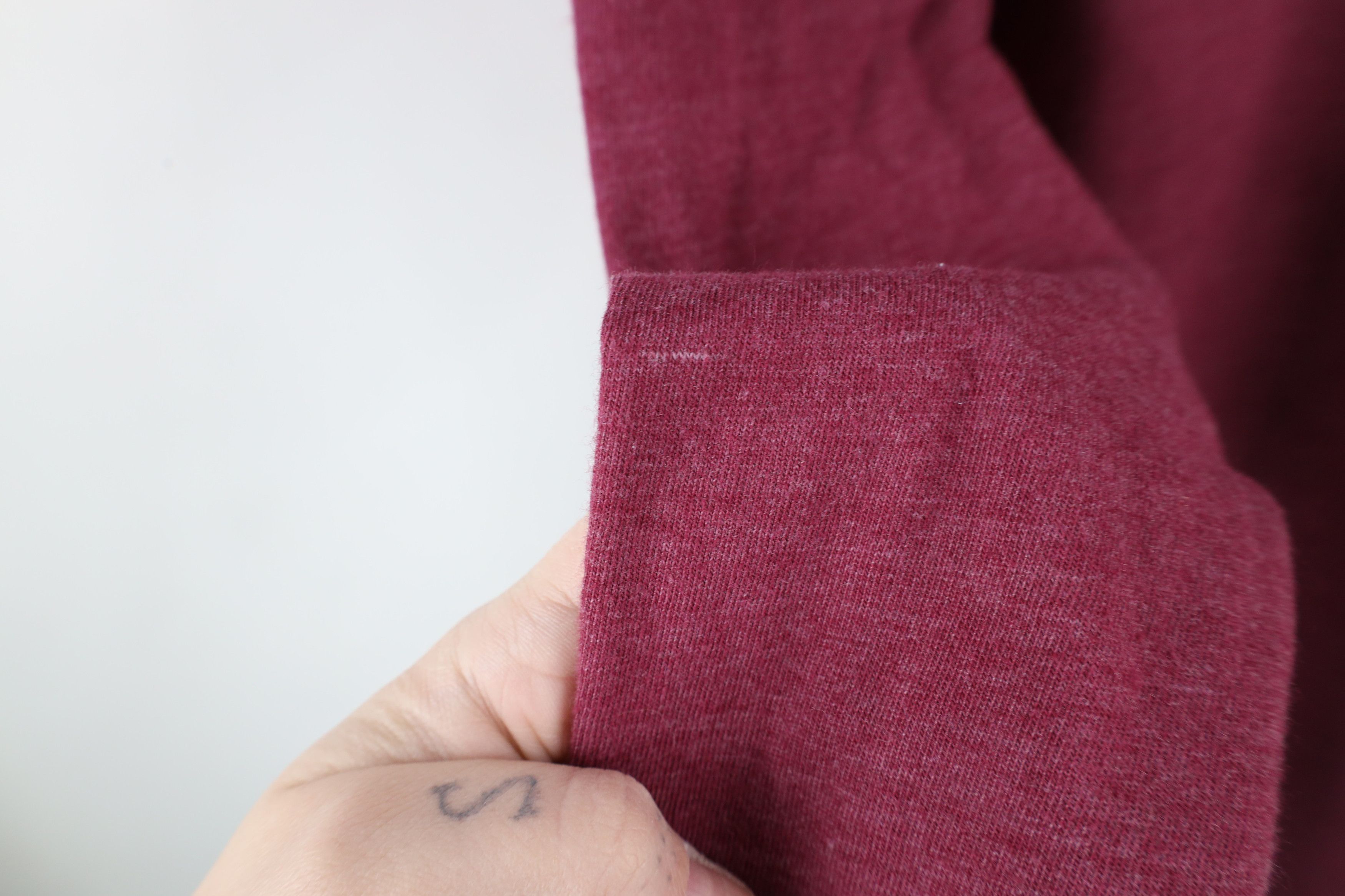 Vintage Vintage 90s Streetwear Blank Long Sleeve Henley T-Shirt Red Size US M / EU 48-50 / 2 - 5 Thumbnail