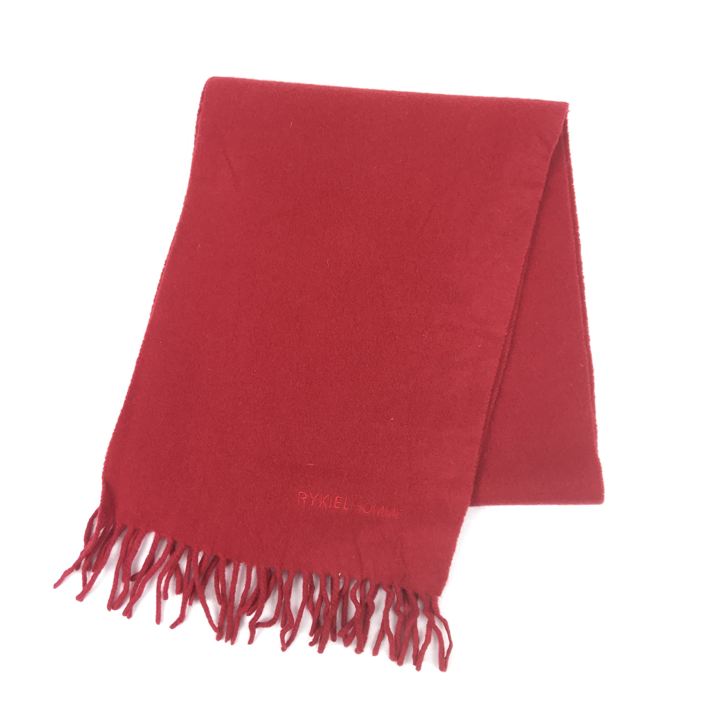 Sonia Rykiel Vintage Rykiel Homme Scarf Muffler Wool Cashmere Scarves Size ONE SIZE - 3 Thumbnail