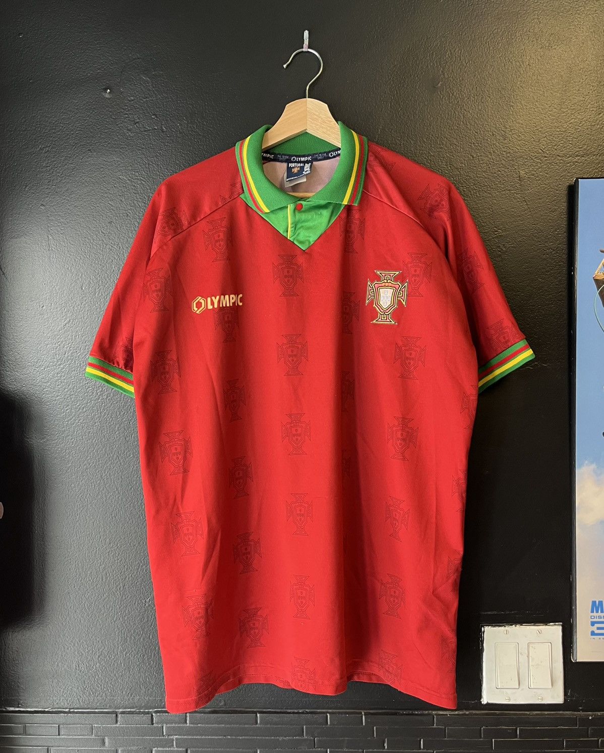 Japanese Brand × Vintage 1995 Portugal FPF Home Jersey XL Size US XL / EU 56 / 4 - 1 Thumbnail