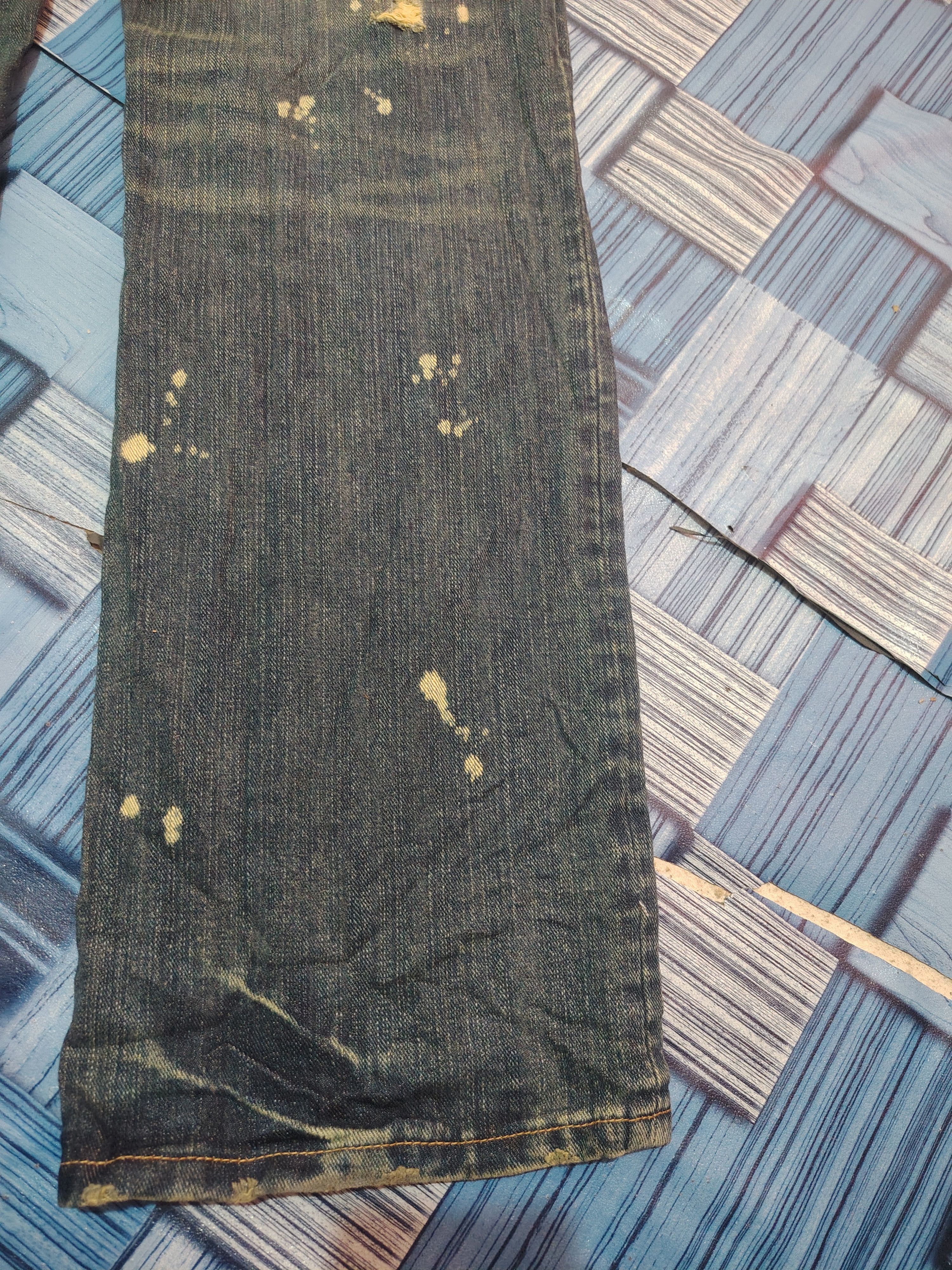 Who Decides War Japanese Exhibitionist TTU Distressed Denim Size US 33 - 17 Thumbnail