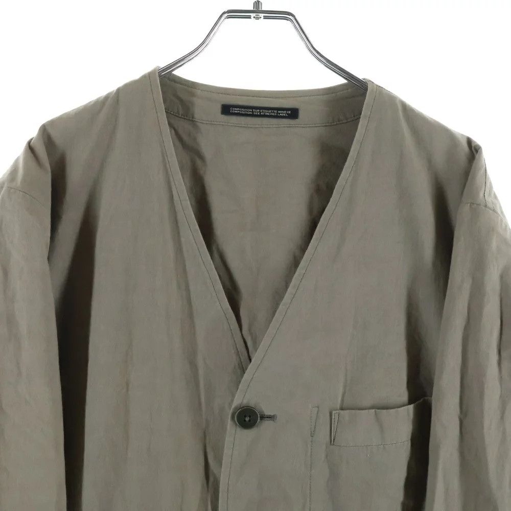 Yohji Yamamoto Yohji Yamamoto POUR HOMME 10AW Collarless Cotton 5B Coat Size US S / EU 44-46 / 1 - 3 Thumbnail