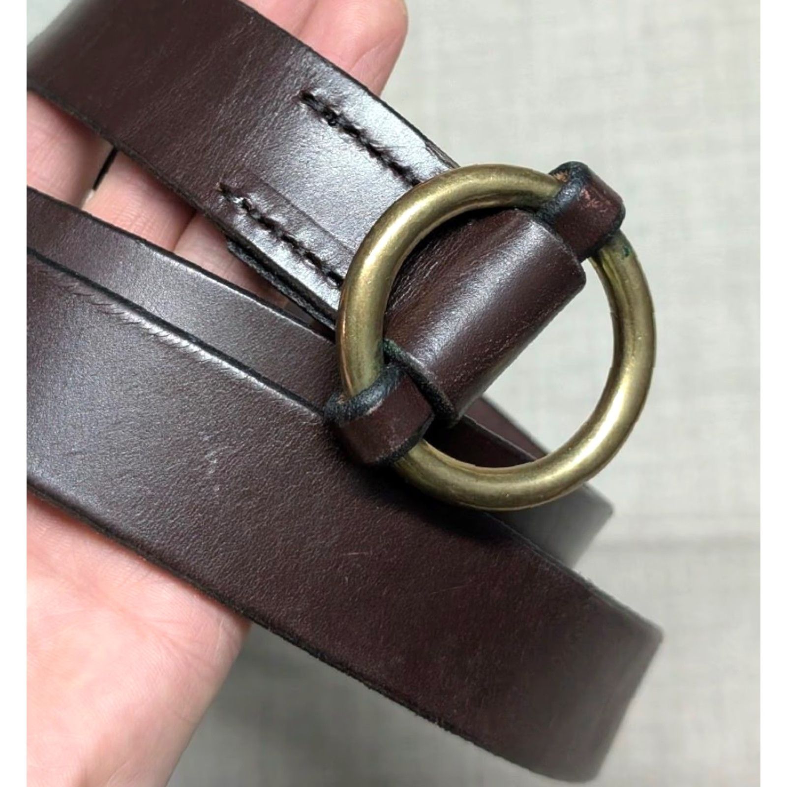 Vintage VINTAGE Wiley Belts Belt Men 36 Brown Leather Western Dress Work Buckle 1-1/4" 36 waist USA Made Horse-bit Cowhide Leather Size 36 - 2 Thumbnail
