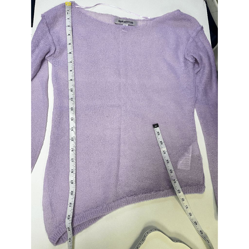 Urban Outfitters Urban Outfitters Womens Tunic Long Sleeve Asymmetrical Knit Top Purple Small Size S / US 4 / IT 40 - 7 Thumbnail