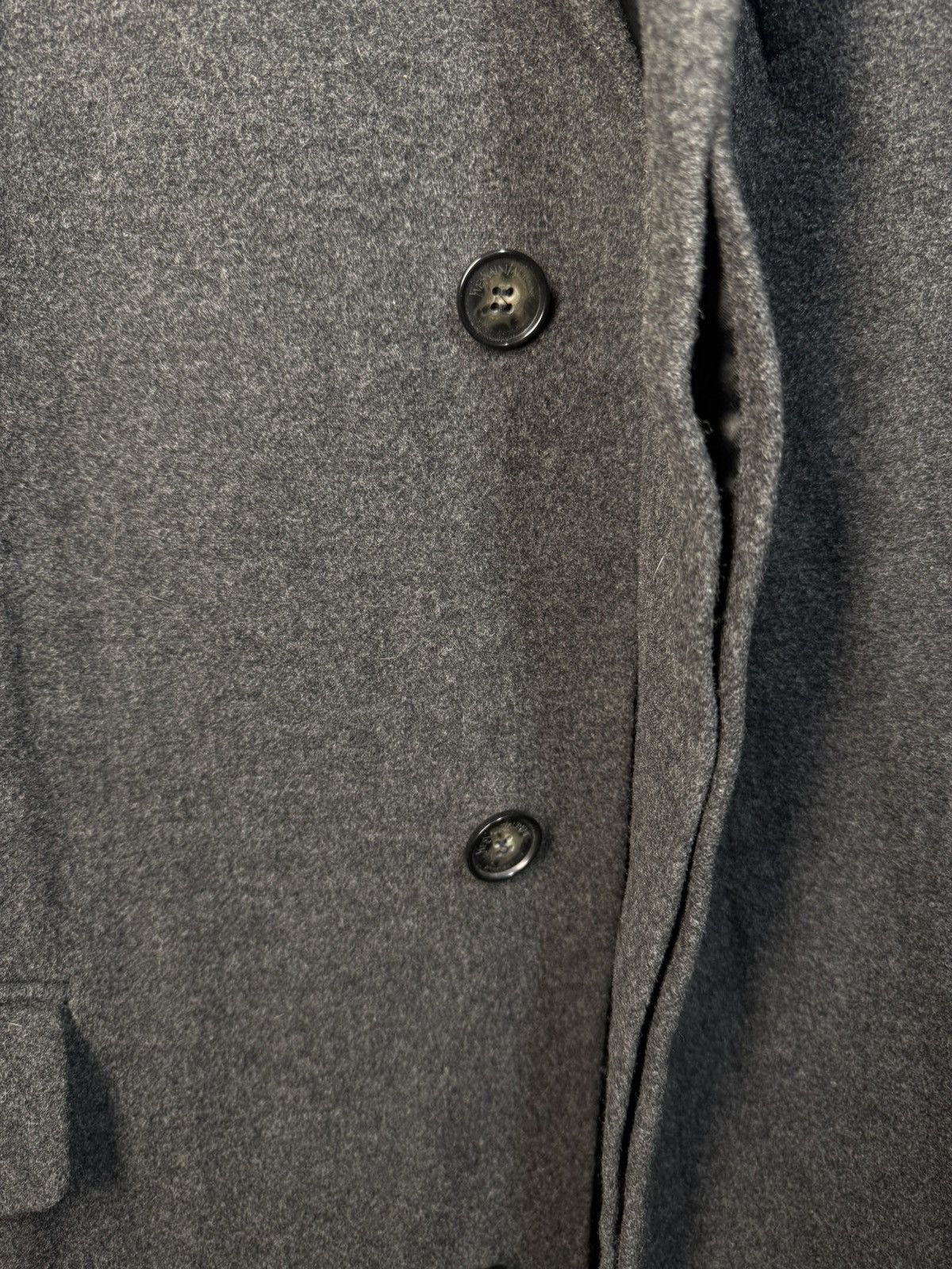 Yves Saint Laurent Grey Wool YSL Coat Heavy Soft Long Size US XL / EU 56 / 4 - 10 Thumbnail