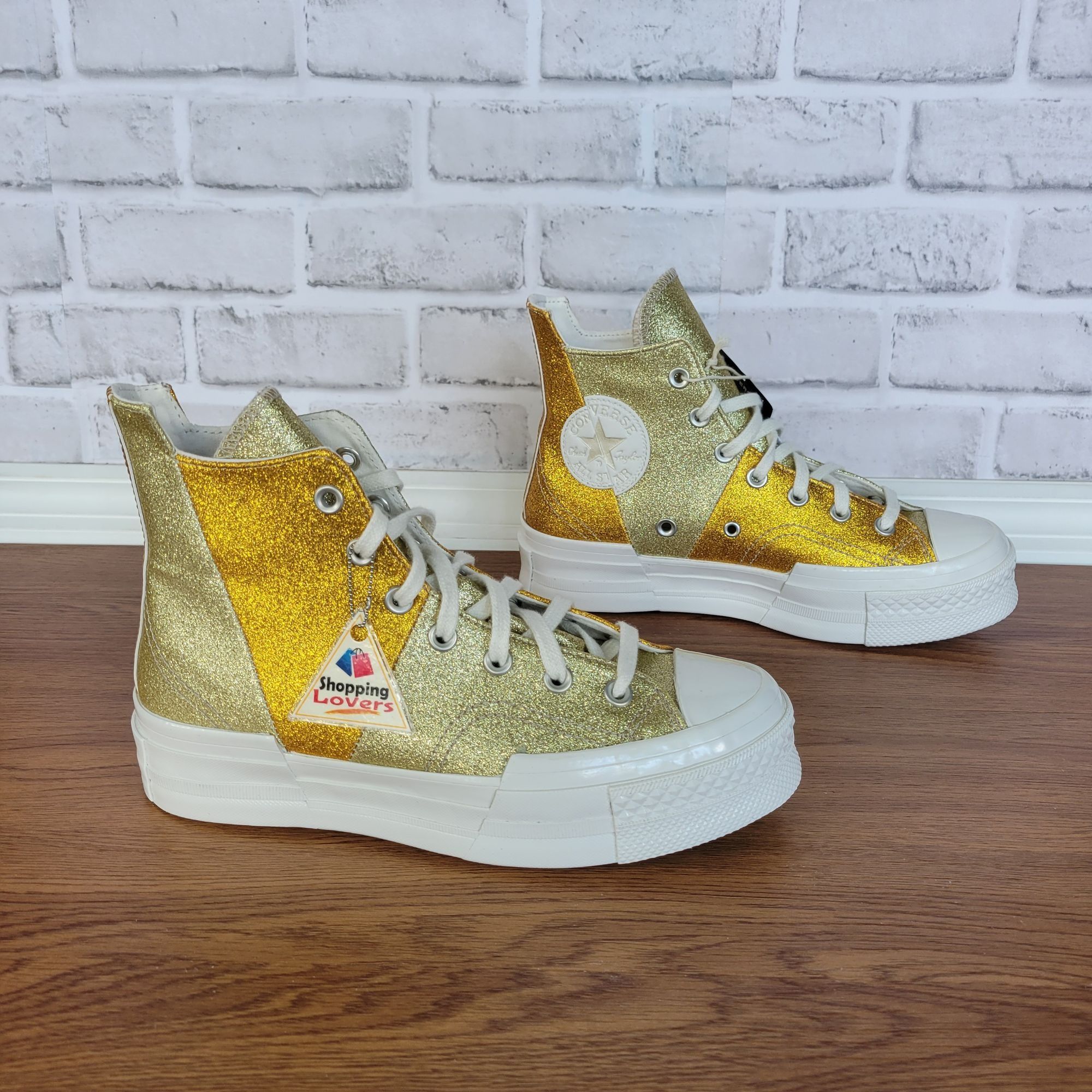 Converse ⭐Converse Chuck 70 Plus Glitter Hi Sz 5 Men's Shoes Sneakers Size US 5 / EU 37 - 2 Thumbnail