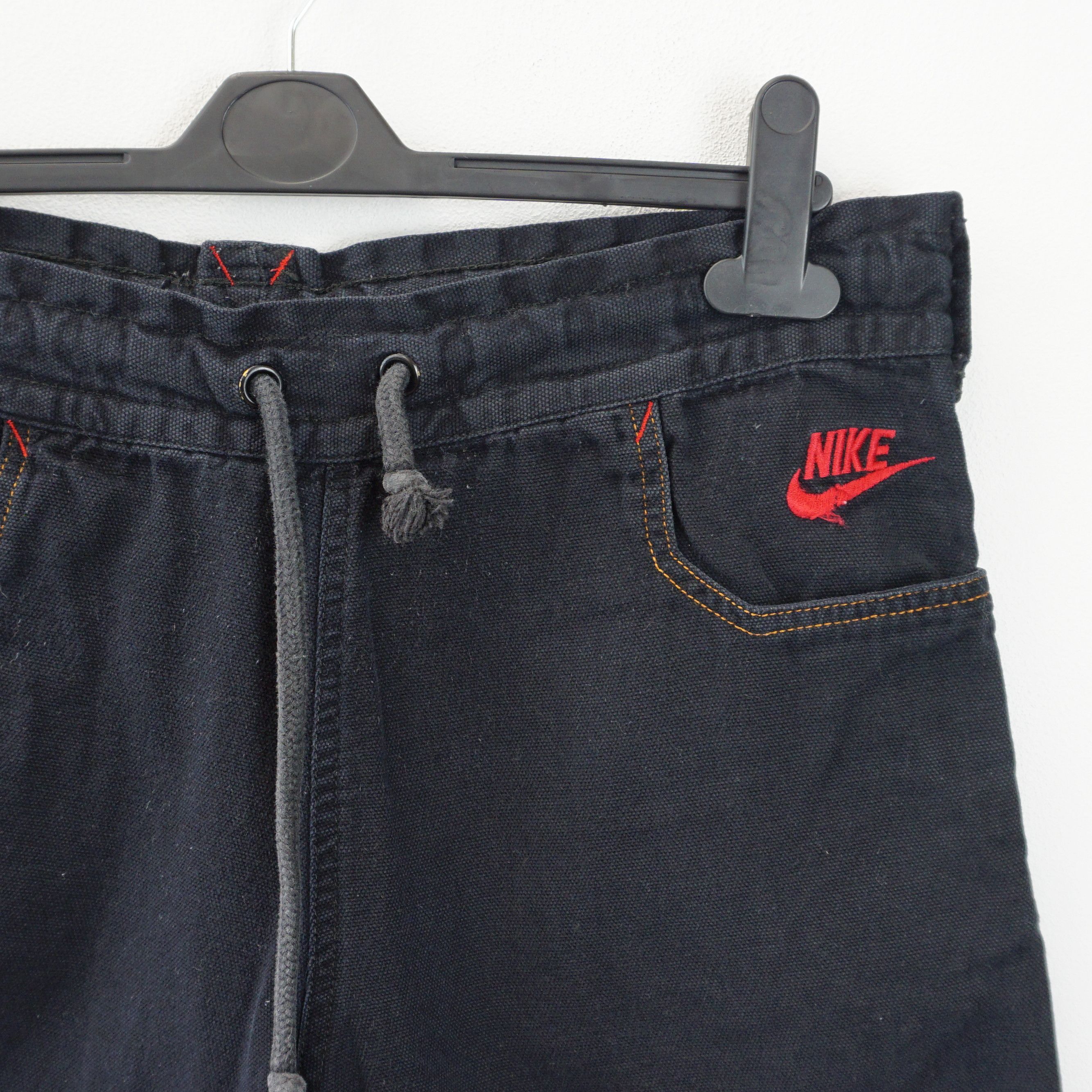 Nike 1990's Vintage Alley Hoops Track Pants/Joggers Size US 28 / EU 44 - 2 Thumbnail