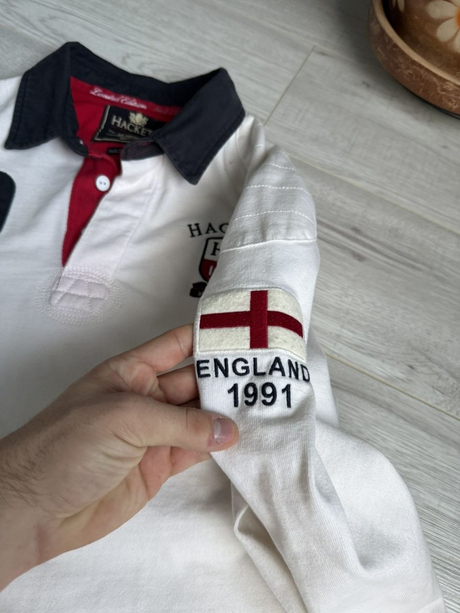 Hackett × Vintage Vintage Hackett England Rugby Shirt 1991 jersey 10 Size US M / EU 48-50 / 2 - 4 Thumbnail