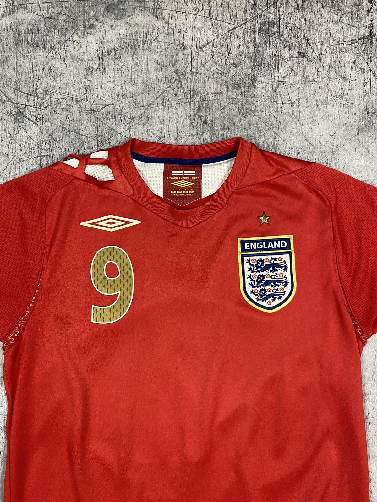 Umbro × Vintage Vintage Umbro England Rooney 9 Soccer Jersey Tee T Shirt Size US S / EU 44-46 / 1 - 5 Thumbnail