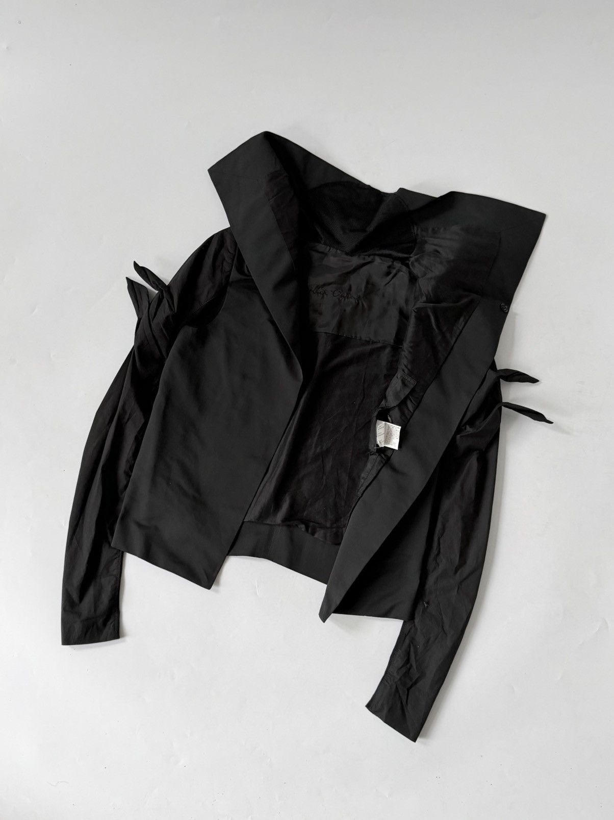 Rick Owens Rick Owens Temple Cropped Asymmetric Jacket Size US S / EU 44-46 / 1 - 3 Thumbnail