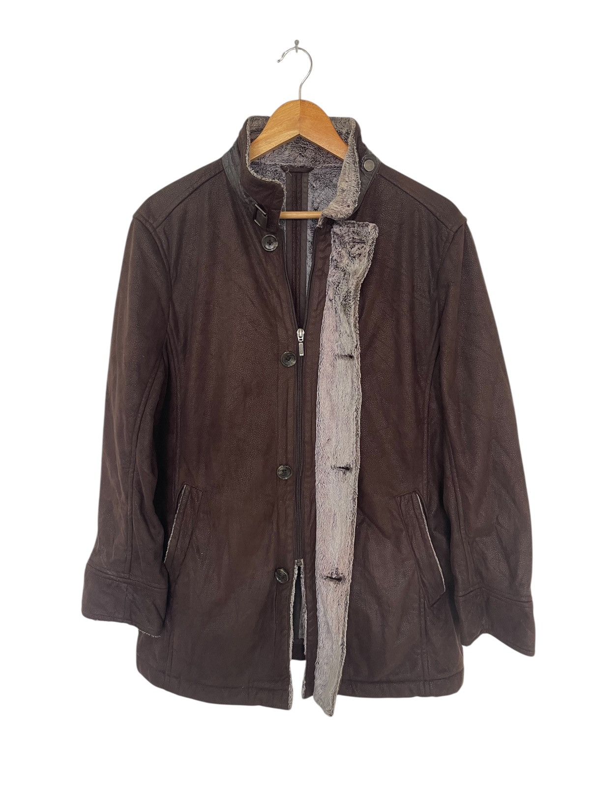 Playboy VINTAGE PLAYBOY LEATHER JACKET FLEECE INSIDE Size US M / EU 48-50 / 2 - 1 Thumbnail