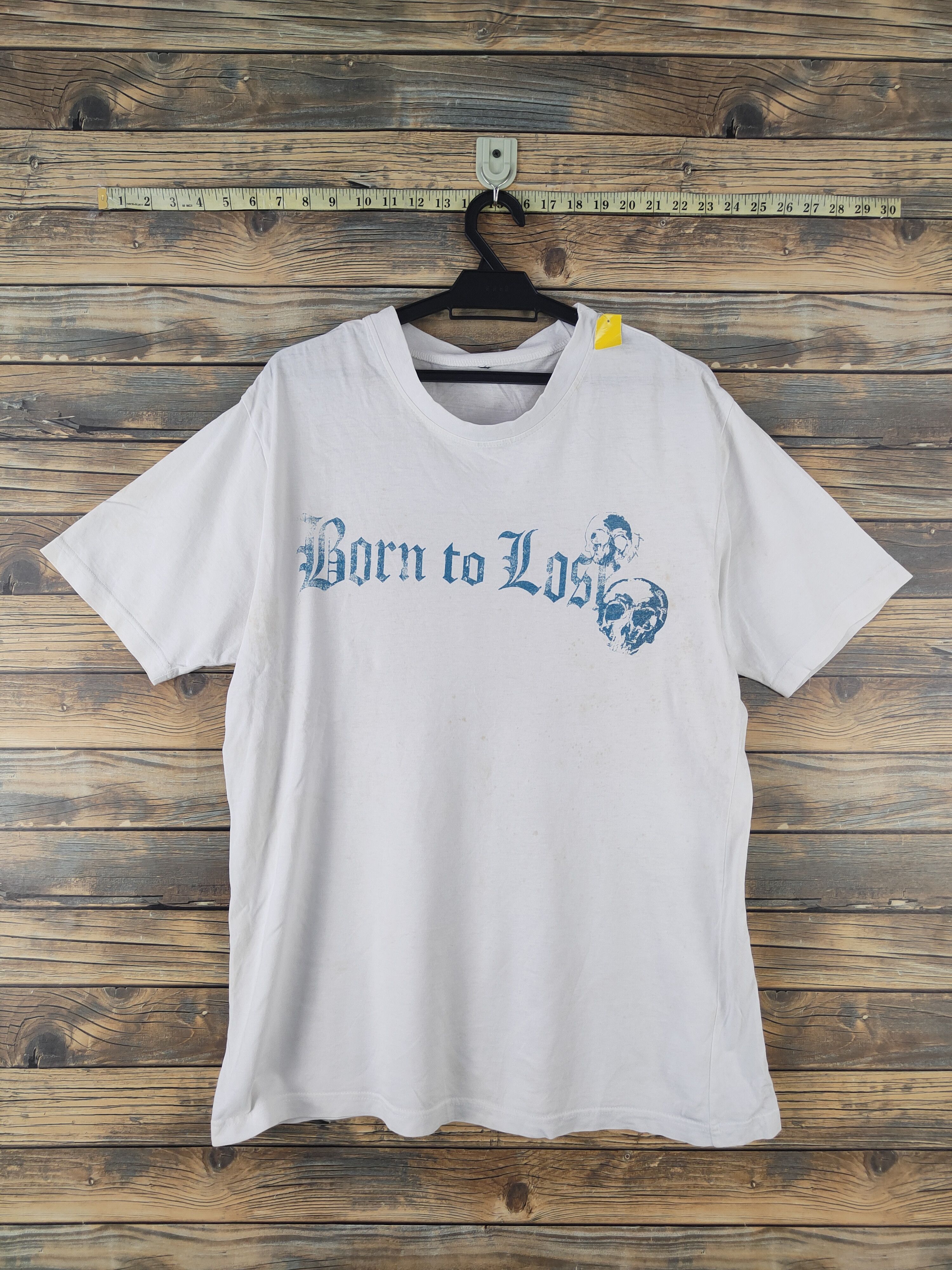 Japanese Brand DL Born To Lost Skull White Short Sleeve T-shirt #2064 Size US M / EU 48-50 / 2 - 1 Thumbnail
