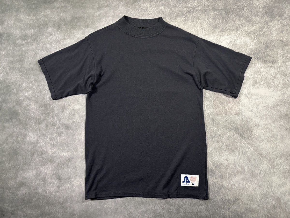 Vintage 1980s Mock Neck Tee Vintage Sports Bell Made in USA Blank Size US M / EU 48-50 / 2 - 15 Thumbnail