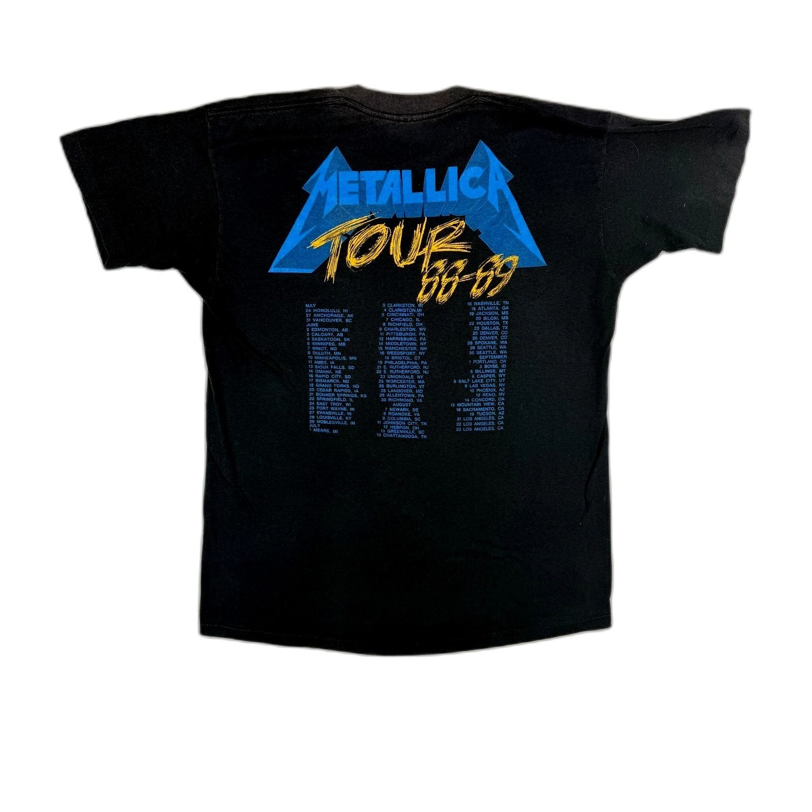 Vintage Vintage Metallica And Justice For All Shirt Medium 1988 80s Size US M / EU 48-50 / 2 - 9 Thumbnail